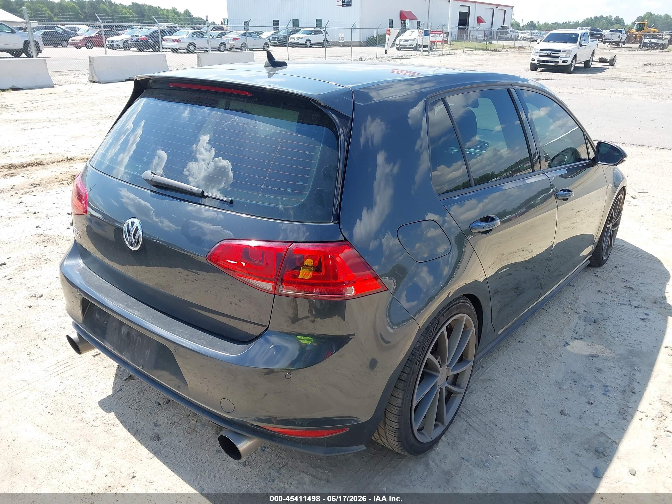 2015 Volkswagen Golf Gti 2.0t Autobahn W/performance Package 4-door Черный vin: 3VW547AU1FM078763