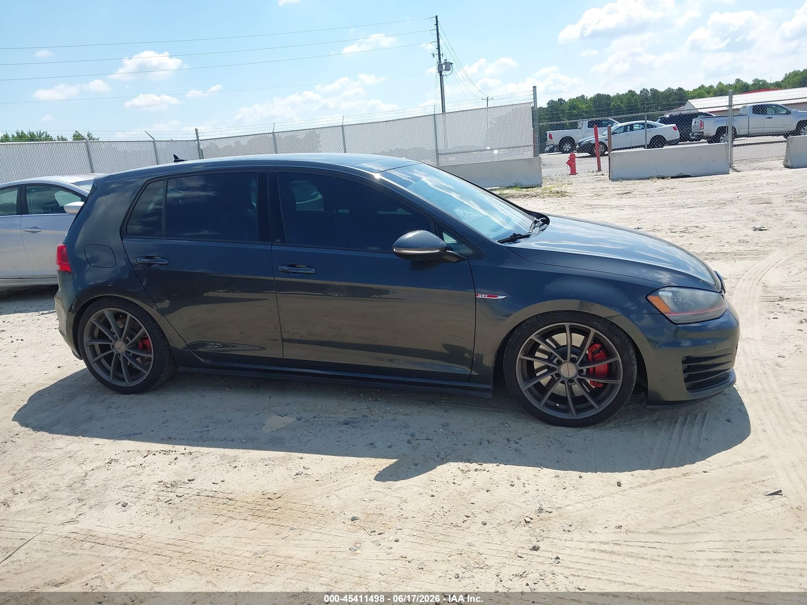 2015 Volkswagen Golf Gti 2.0t Autobahn W/performance Package 4-door Черный vin: 3VW547AU1FM078763