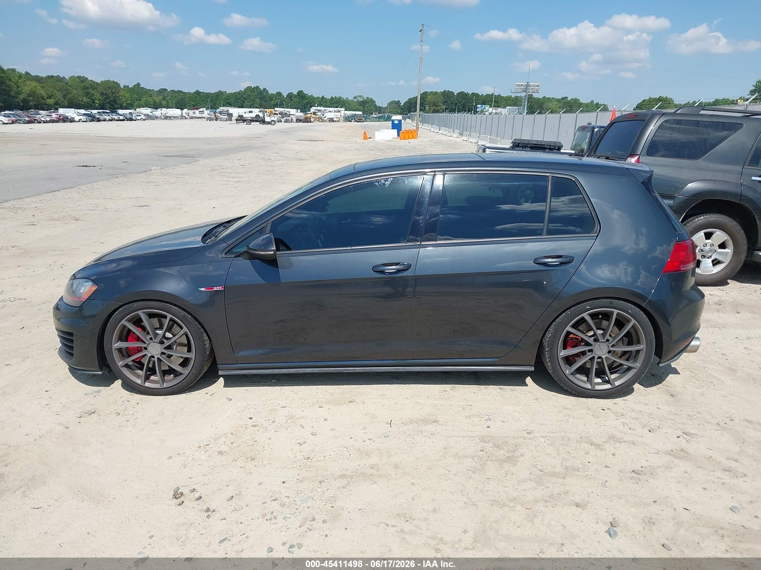 2015 Volkswagen Golf Gti 2.0t Autobahn W/performance Package 4-door Черный vin: 3VW547AU1FM078763