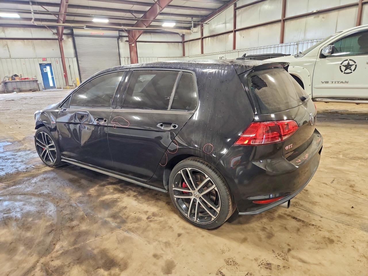 2017 Volkswagen Gti Sport Black vin: 3VW547AU1HM062484
