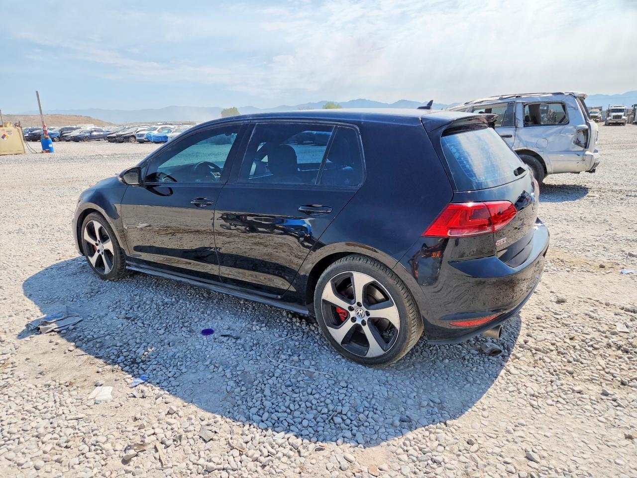 2015 Volkswagen Gti Black vin: 3VW547AU2FM100463