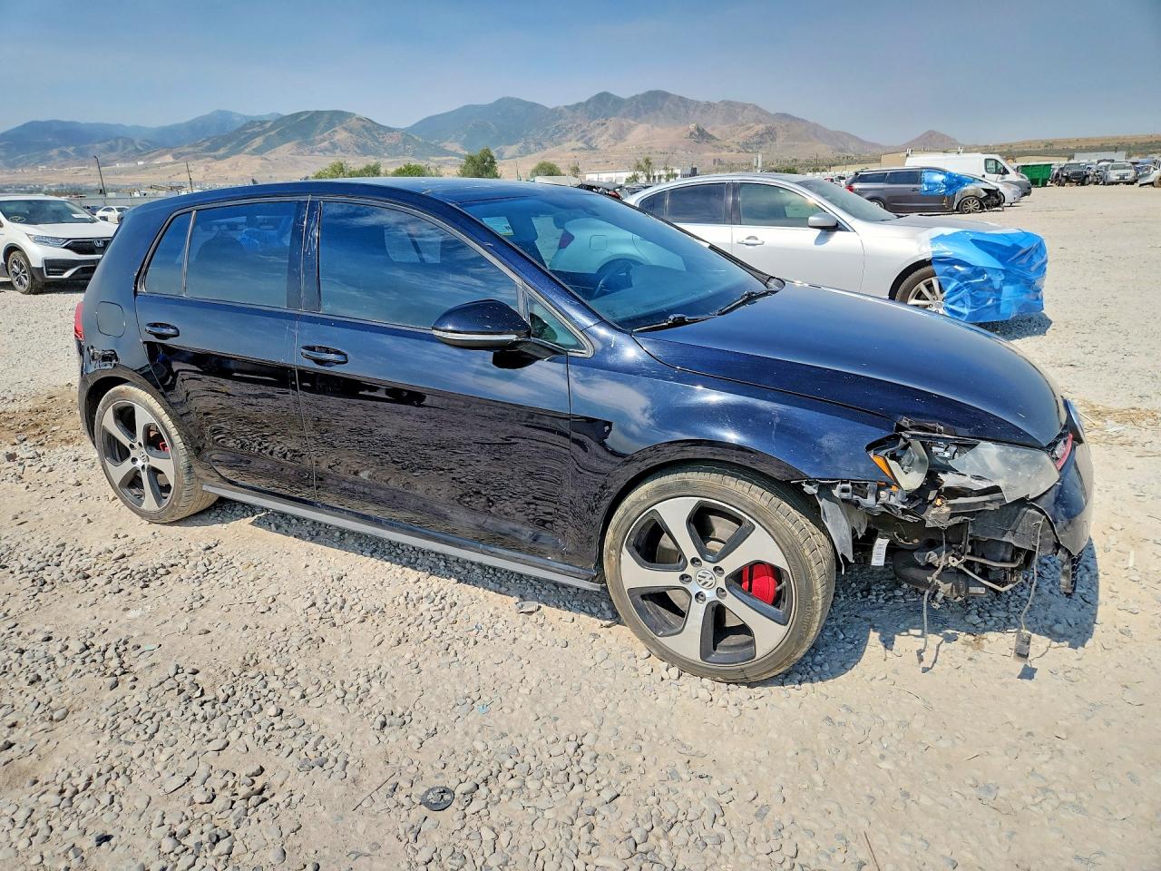 2015 Volkswagen Gti Black vin: 3VW547AU2FM100463