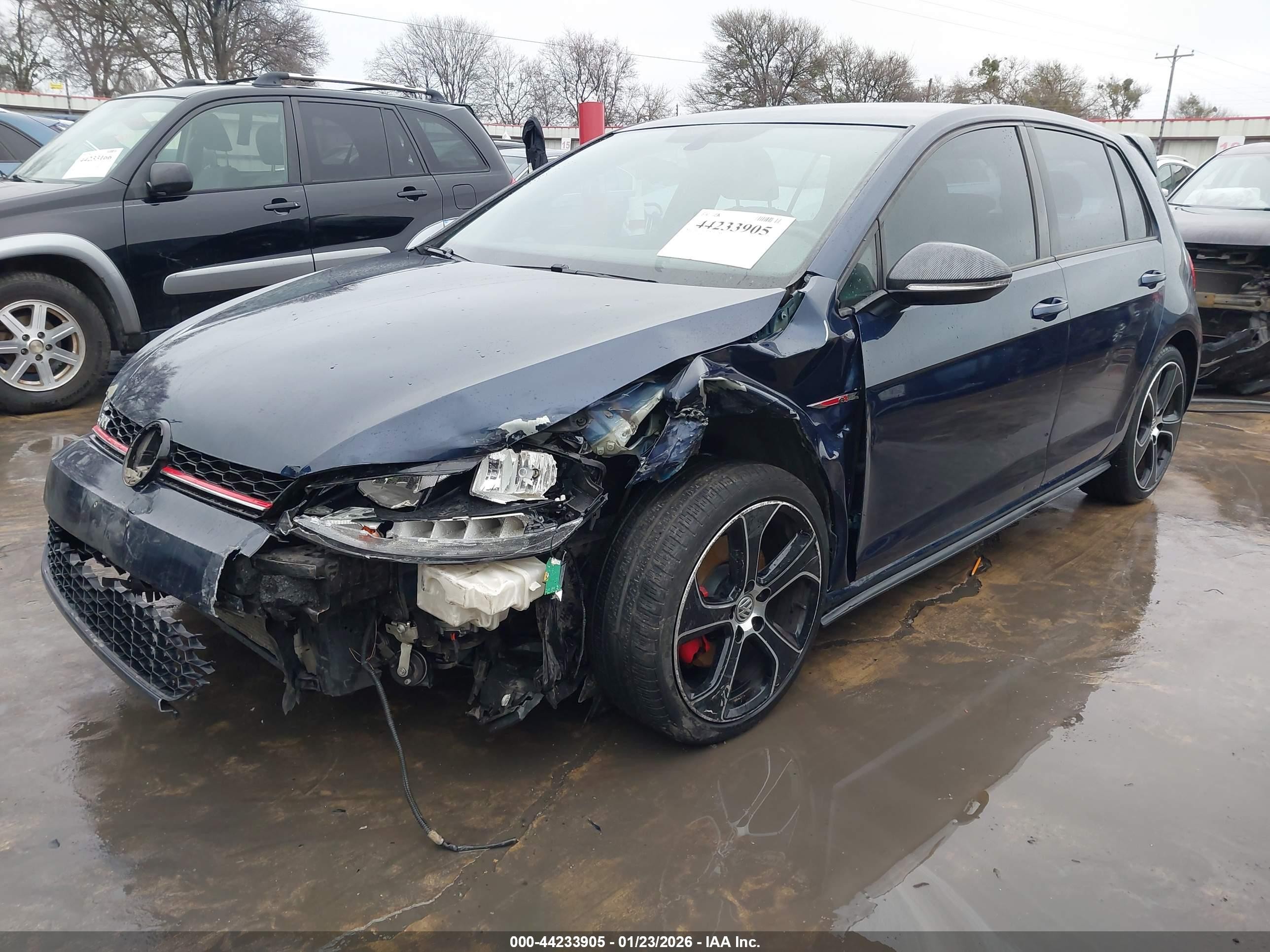 2018 Volkswagen Golf Gti 2.0t Autobahn/2.0t S/2.0t Se Dark Blue vin: 3VW547AU6JM278093