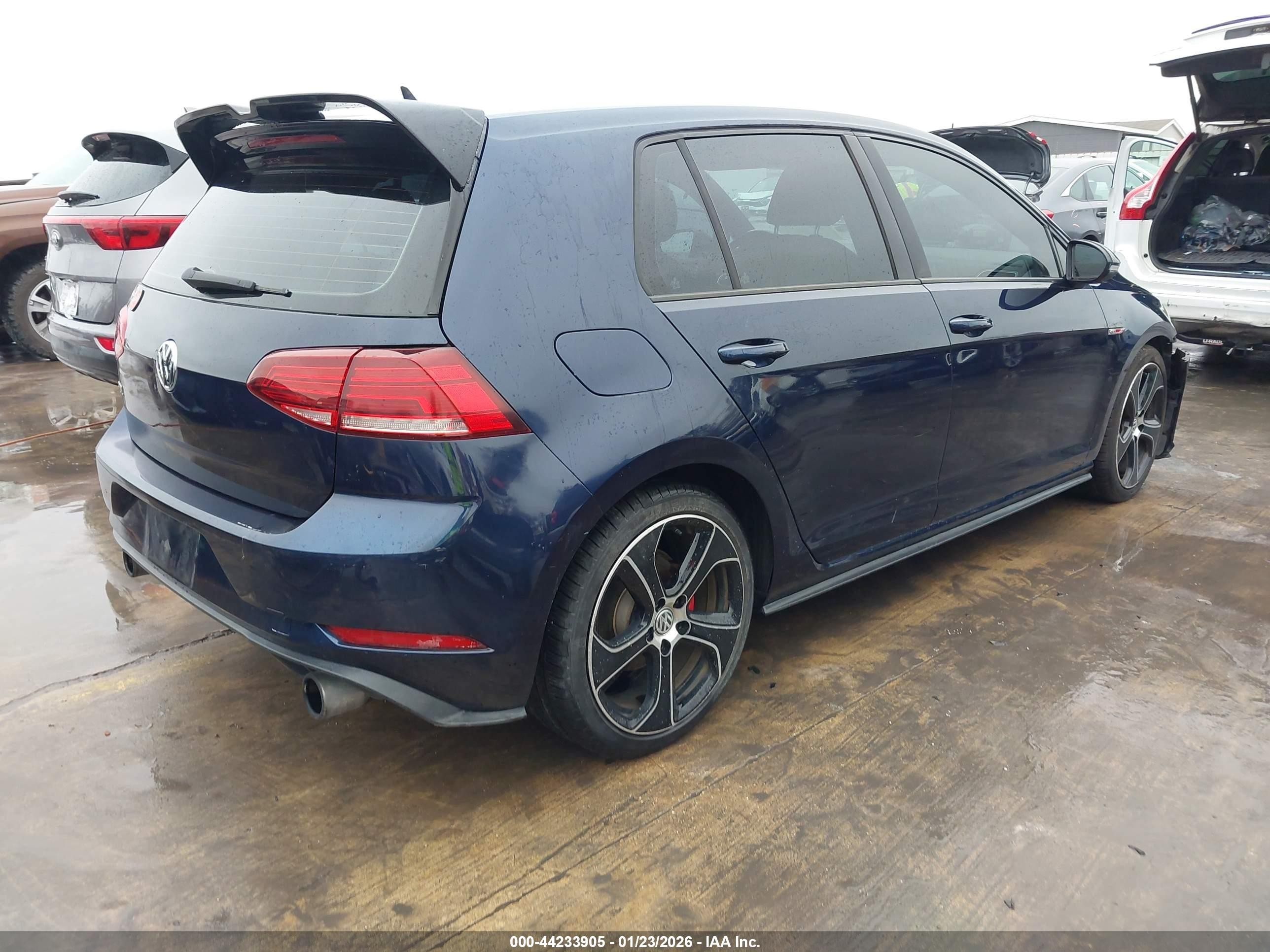 2018 Volkswagen Golf Gti 2.0t Autobahn/2.0t S/2.0t Se Dark Blue vin: 3VW547AU6JM278093