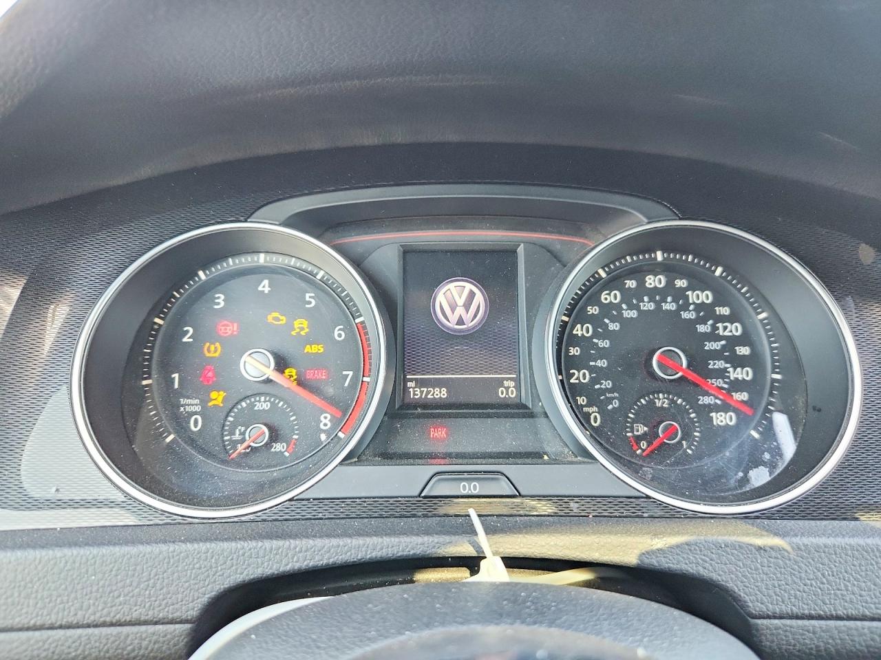 2015 Volkswagen Gti White vin: 3VW547AU8FM078632