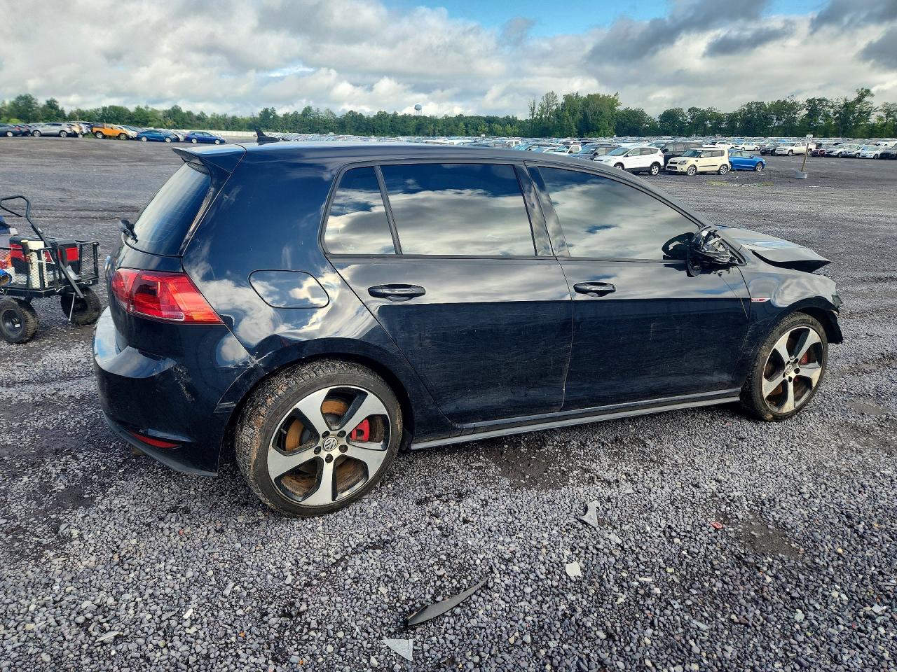 2017 Volkswagen Gti Sport Черный vin: 3VW547AU8HM010043
