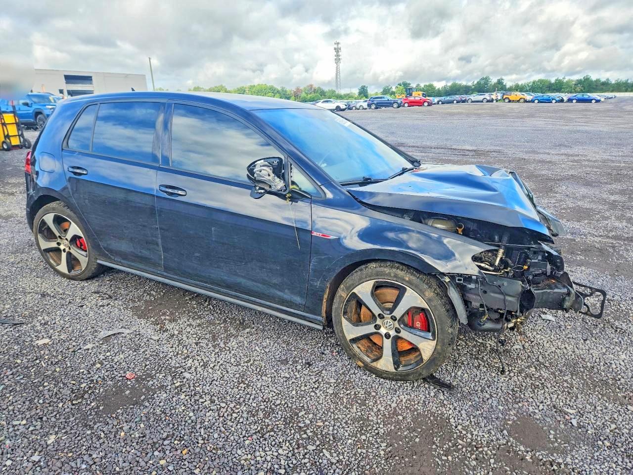 2017 Volkswagen Gti Sport Черный vin: 3VW547AU8HM010043