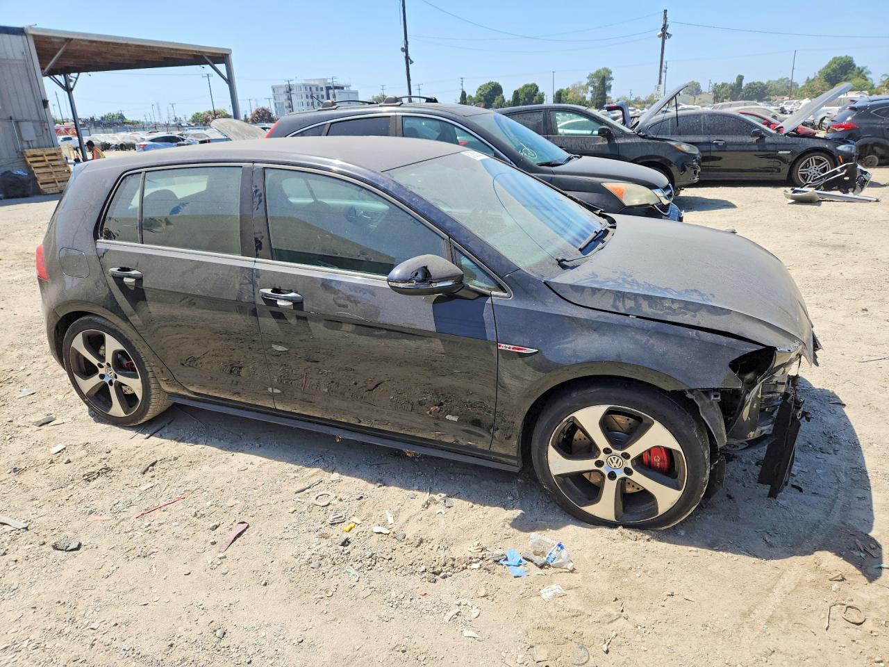 2015 Volkswagen Gti Black vin: 3VW547AU9FM091857