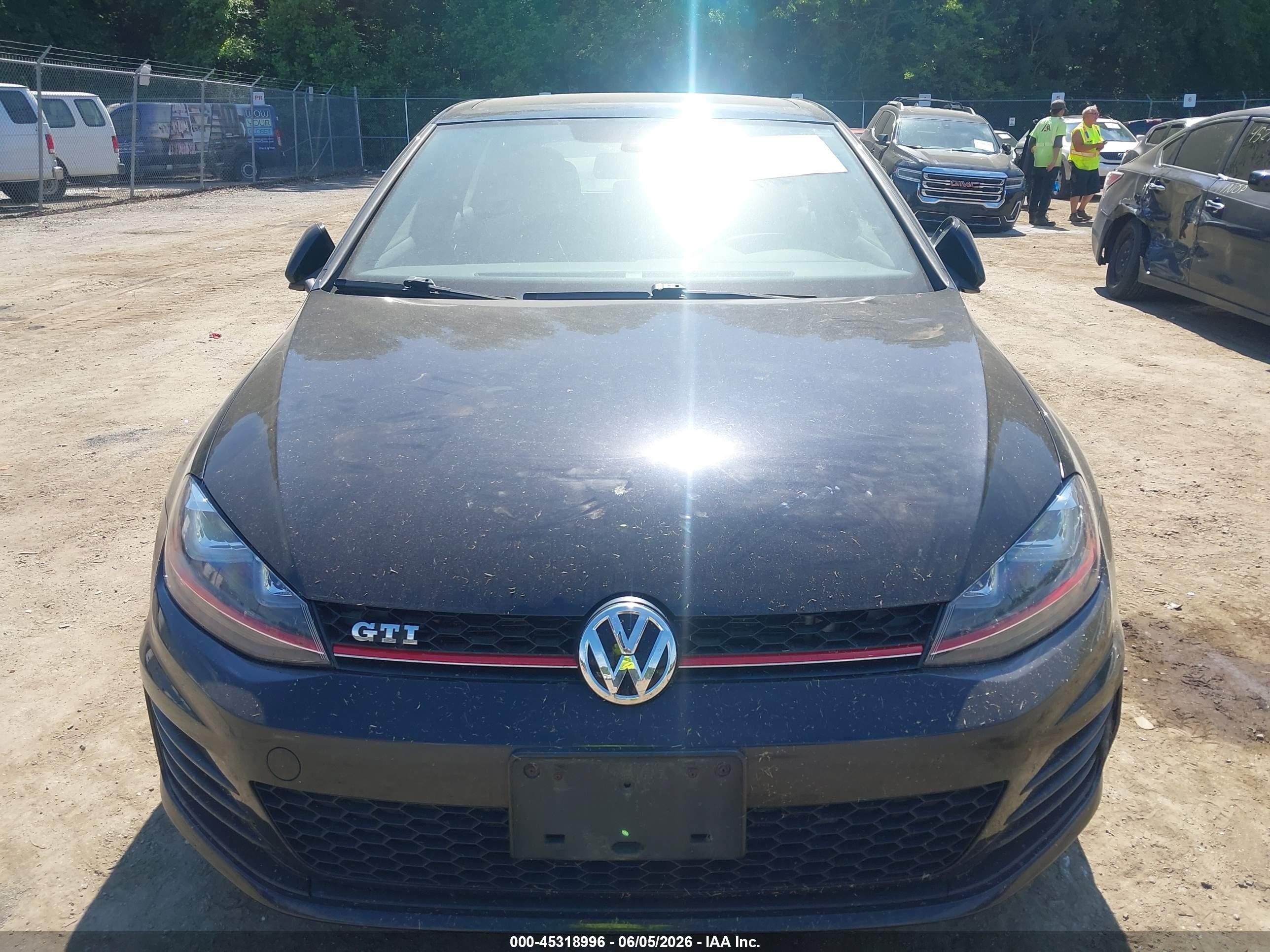 2017 Volkswagen Golf Gti Autobahn 4-door/s 4-door/se 4-door/sport 4-door Черный vin: 3VW547AUXHM025935