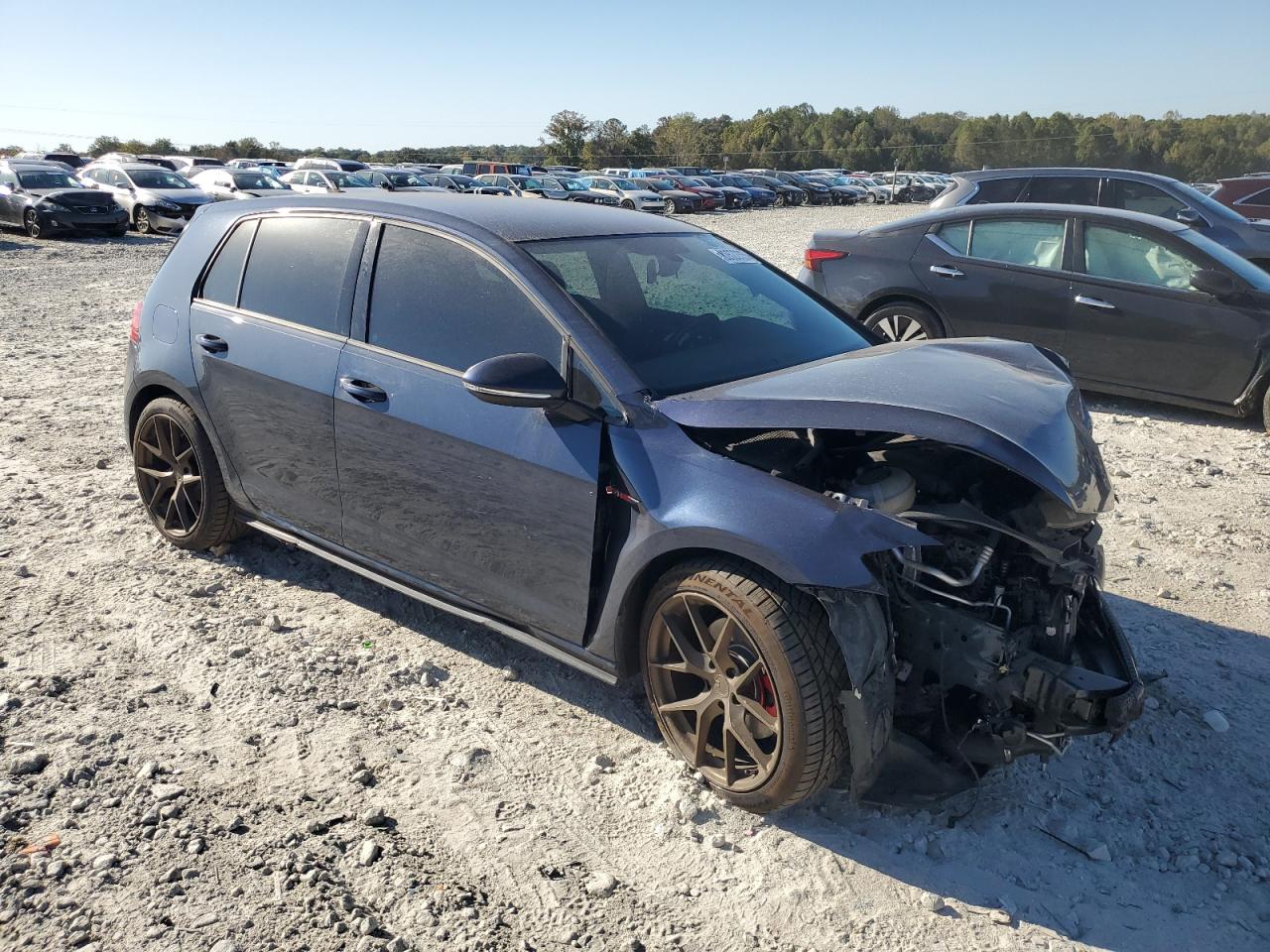 2018 Volkswagen Gti S Синий vin: 3VW547AUXJM270823