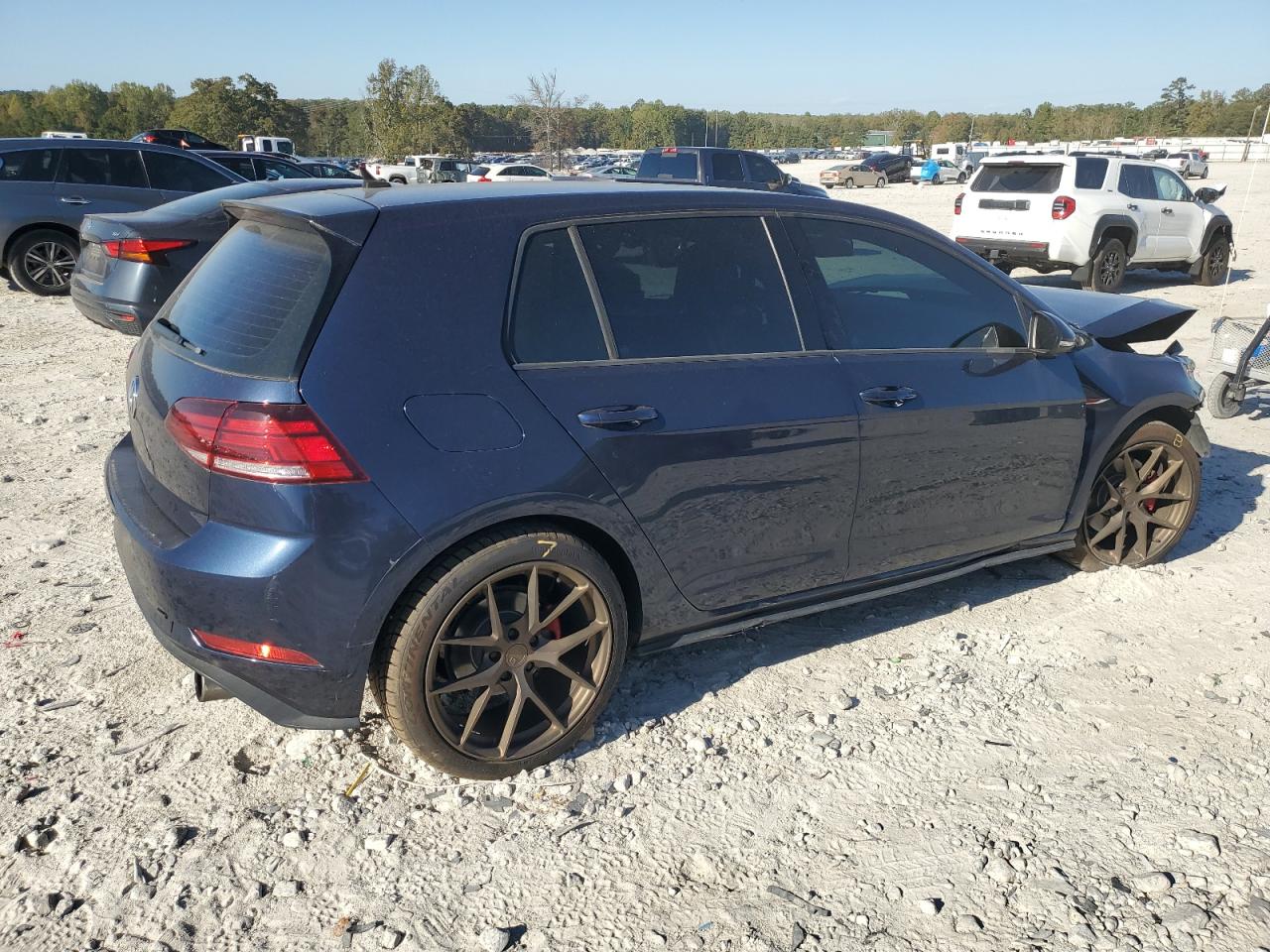 2018 Volkswagen Gti S Синий vin: 3VW547AUXJM270823