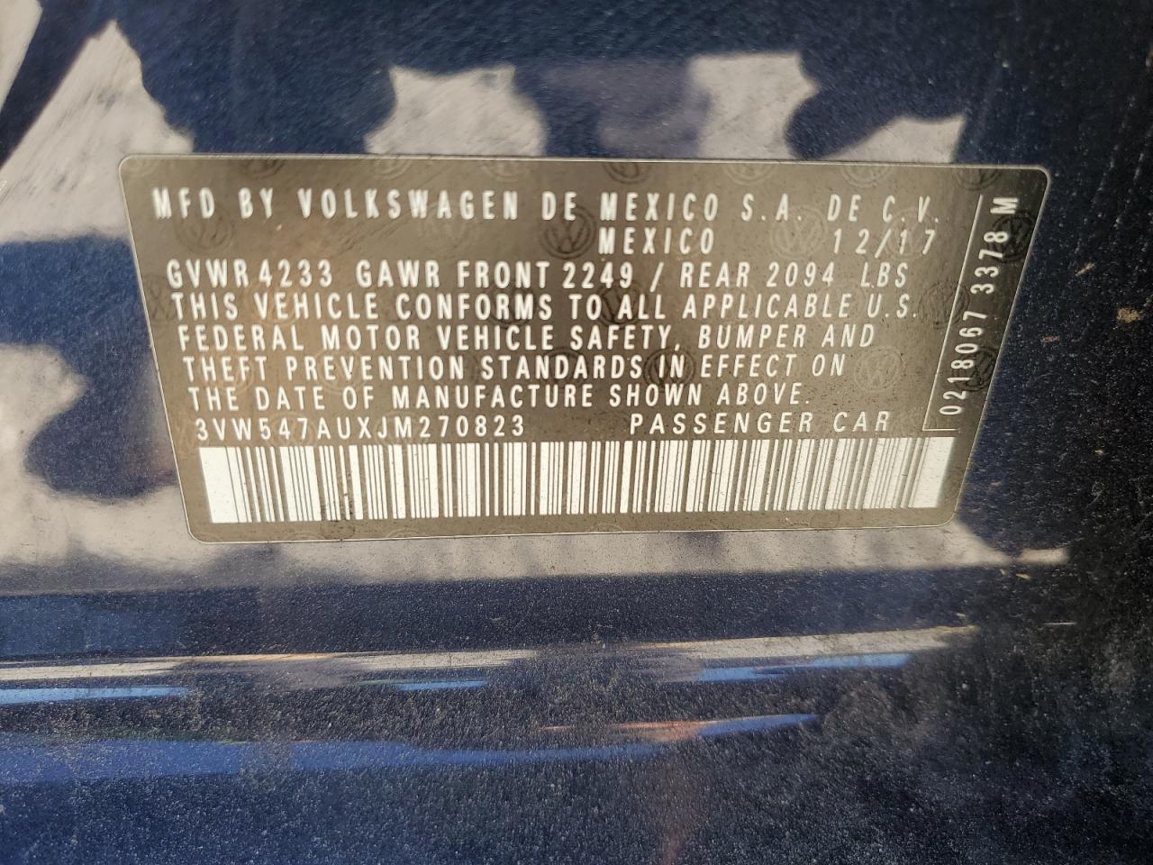 2018 Volkswagen Gti S Синий vin: 3VW547AUXJM270823