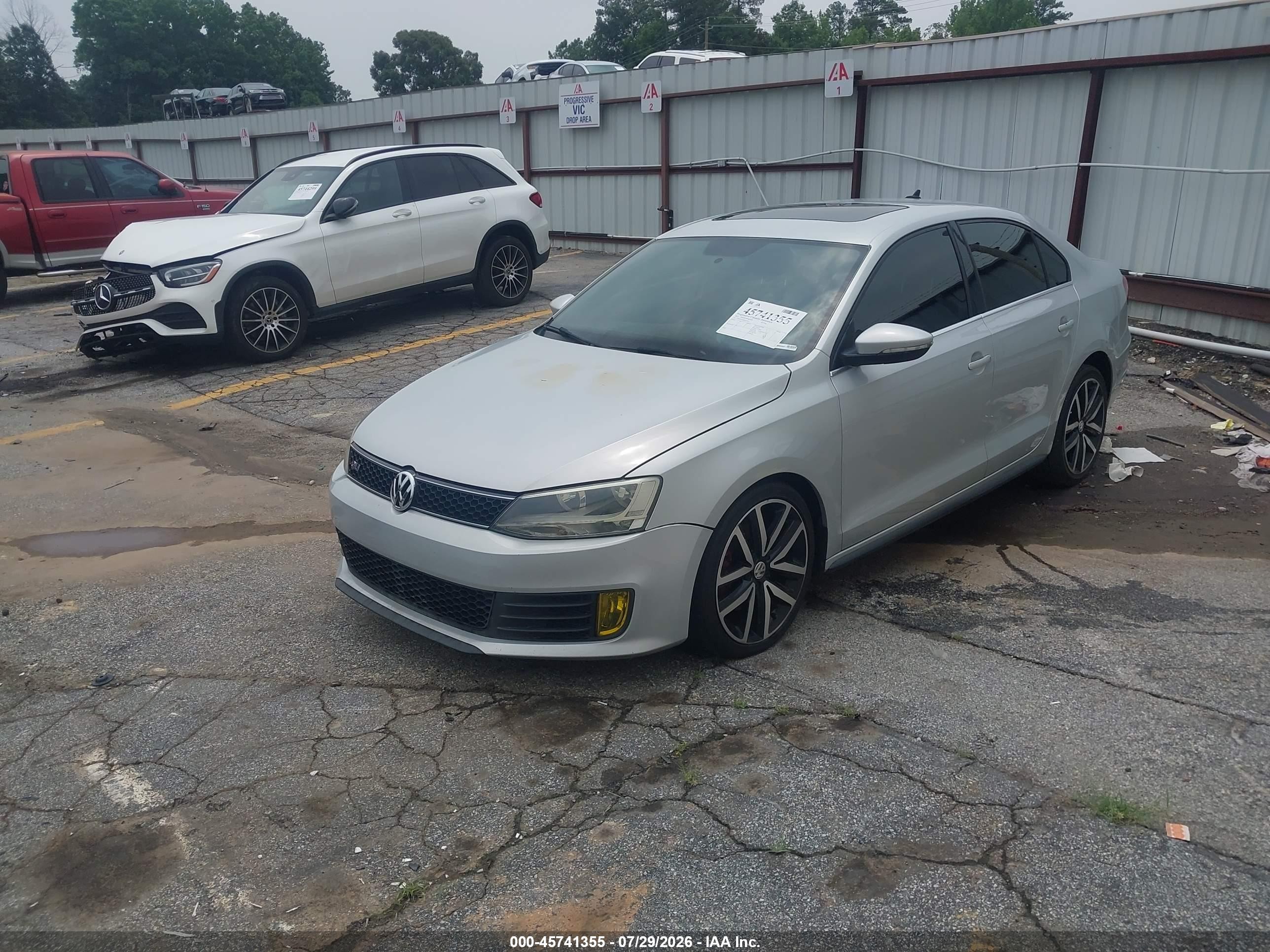 2013 Volkswagen Jetta Gli Autobahn Silver vin: 3VW567AJ0DM232392
