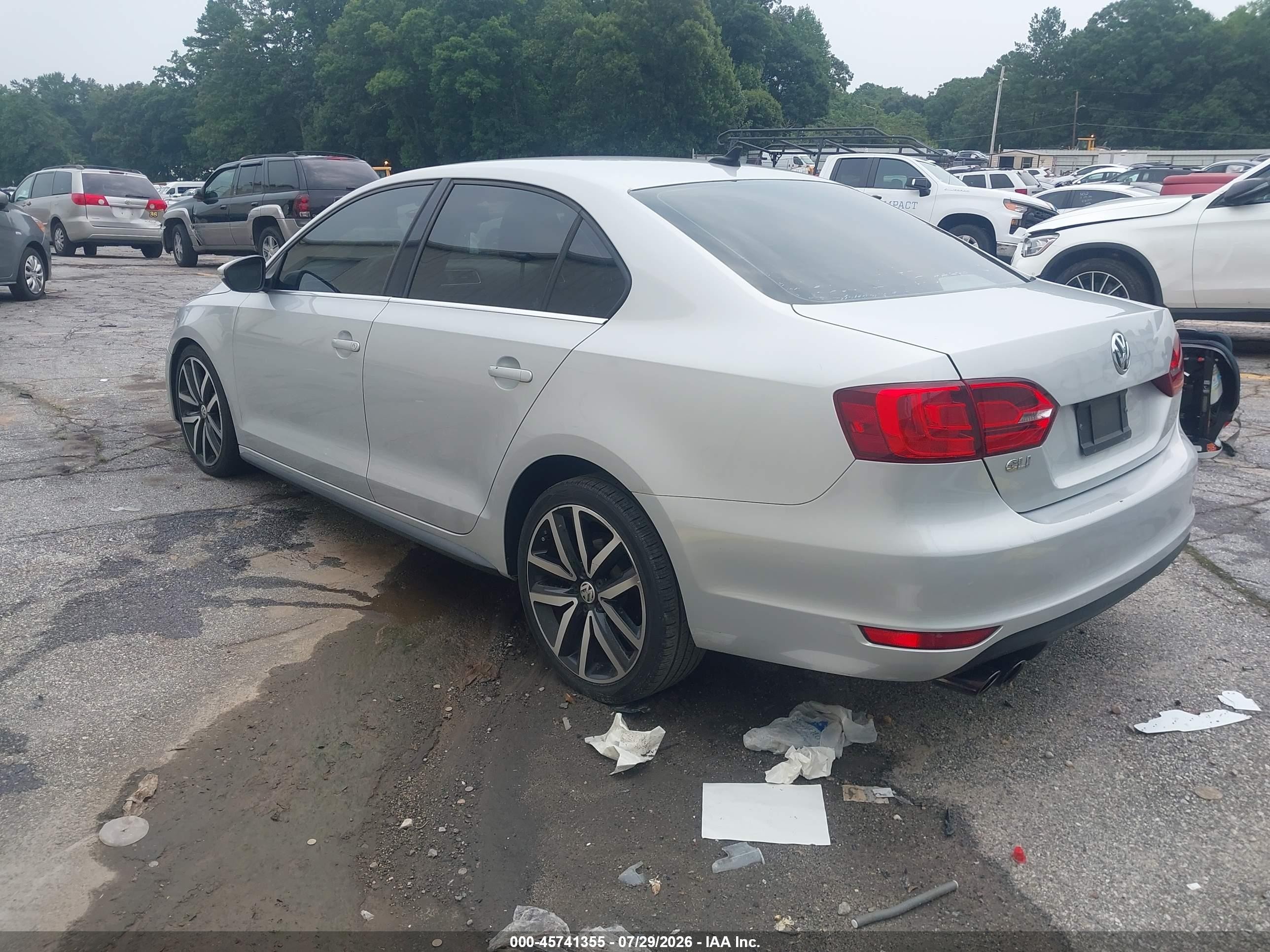 2013 Volkswagen Jetta Gli Autobahn Silver vin: 3VW567AJ0DM232392