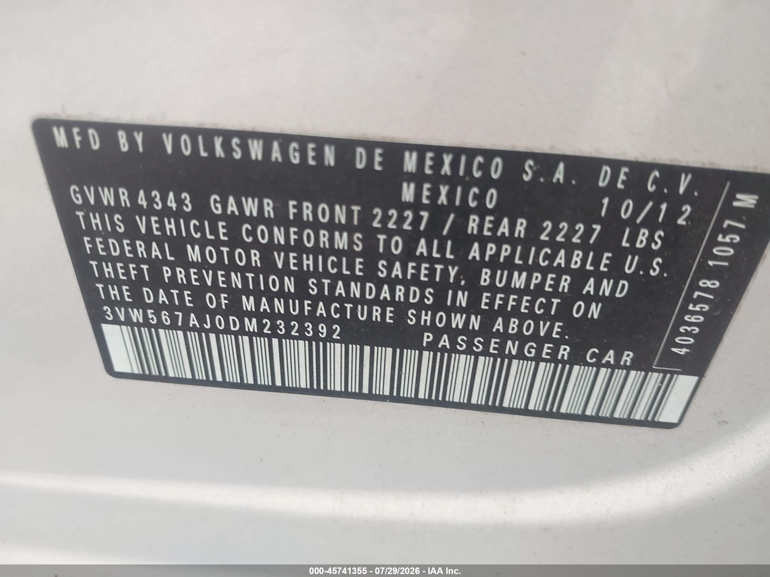 2013 Volkswagen Jetta Gli Autobahn Silver vin: 3VW567AJ0DM232392