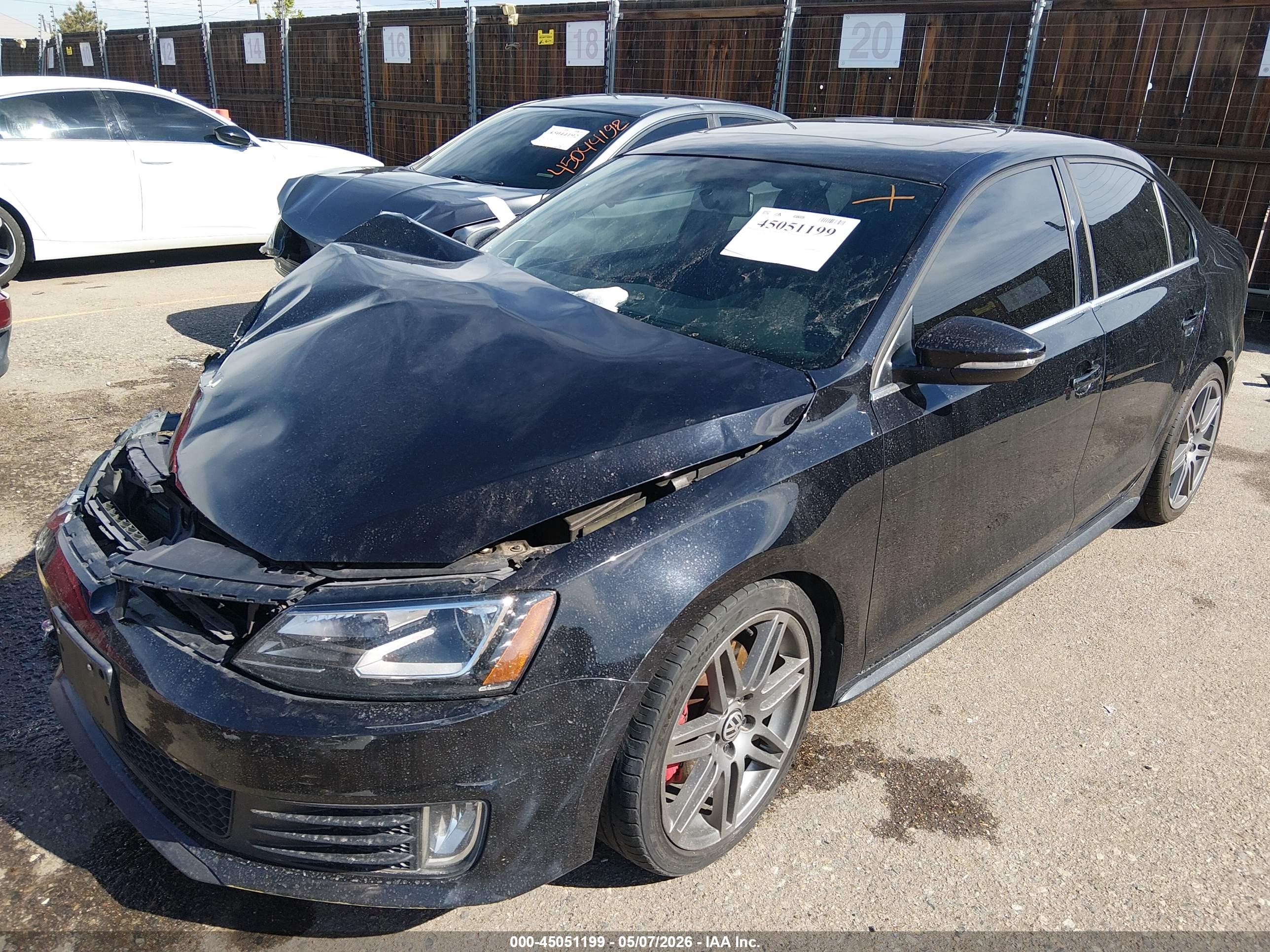 2013 Volkswagen Jetta Gli Autobahn W/nav Black vin: 3VW567AJ1DM232966