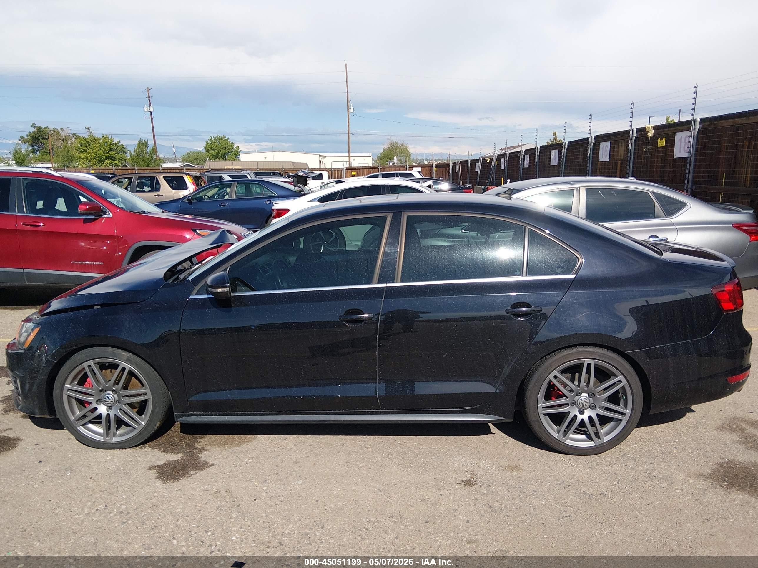 2013 Volkswagen Jetta Gli Autobahn W/nav Black vin: 3VW567AJ1DM232966
