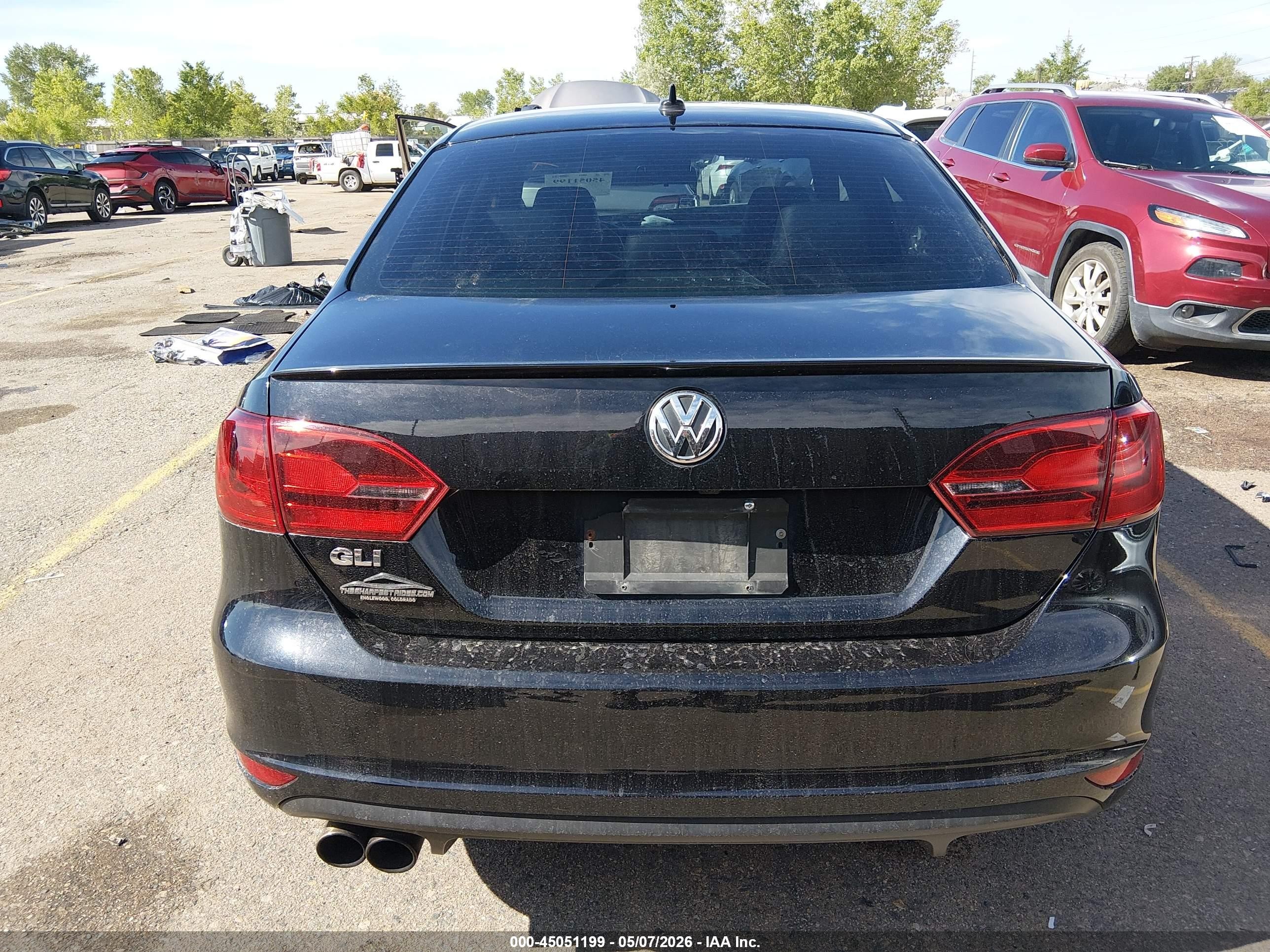 2013 Volkswagen Jetta Gli Autobahn W/nav Black vin: 3VW567AJ1DM232966