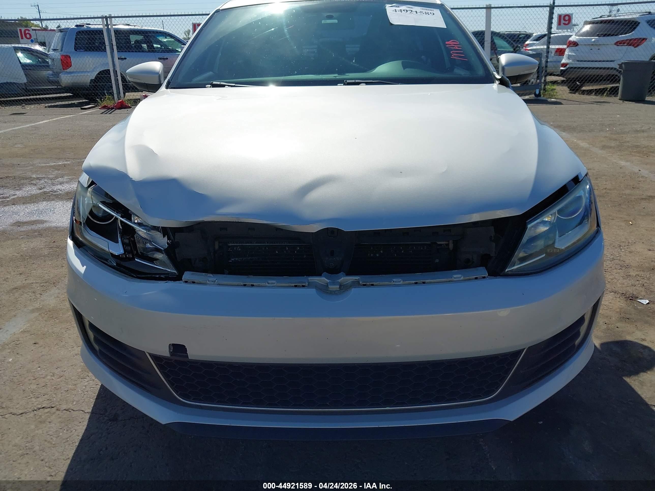 2013 Volkswagen Jetta Gli Autobahn W/nav Light Blue vin: 3VW567AJ3DM227008