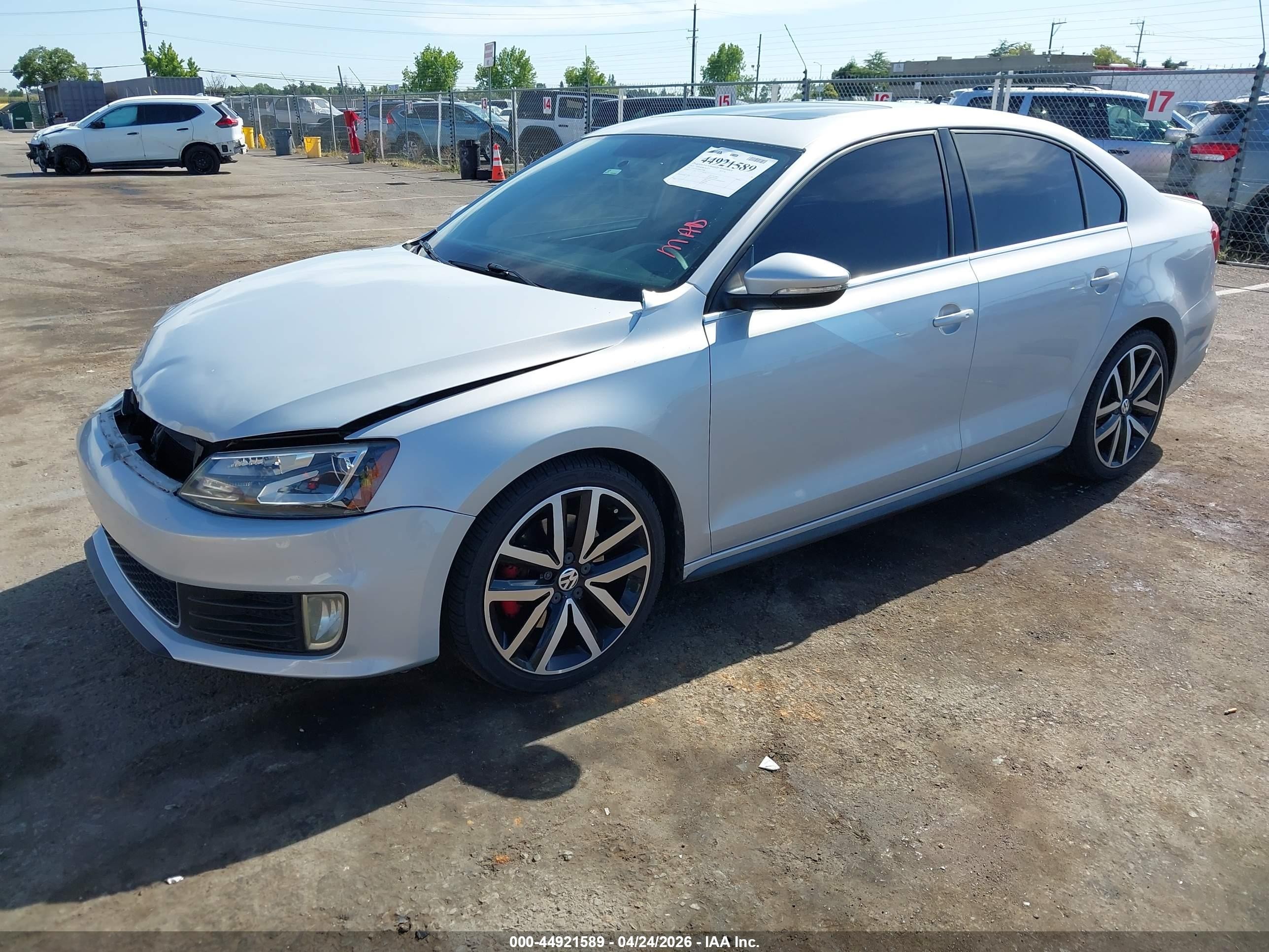 2013 Volkswagen Jetta Gli Autobahn W/nav Light Blue vin: 3VW567AJ3DM227008