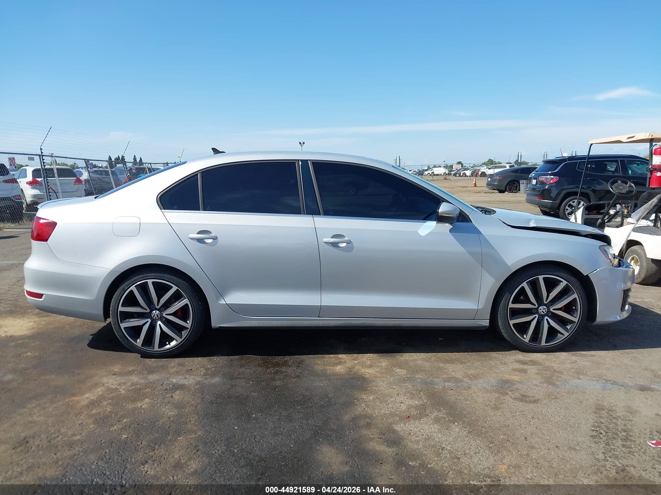 2013 Volkswagen Jetta Gli Autobahn W/nav Light Blue vin: 3VW567AJ3DM227008