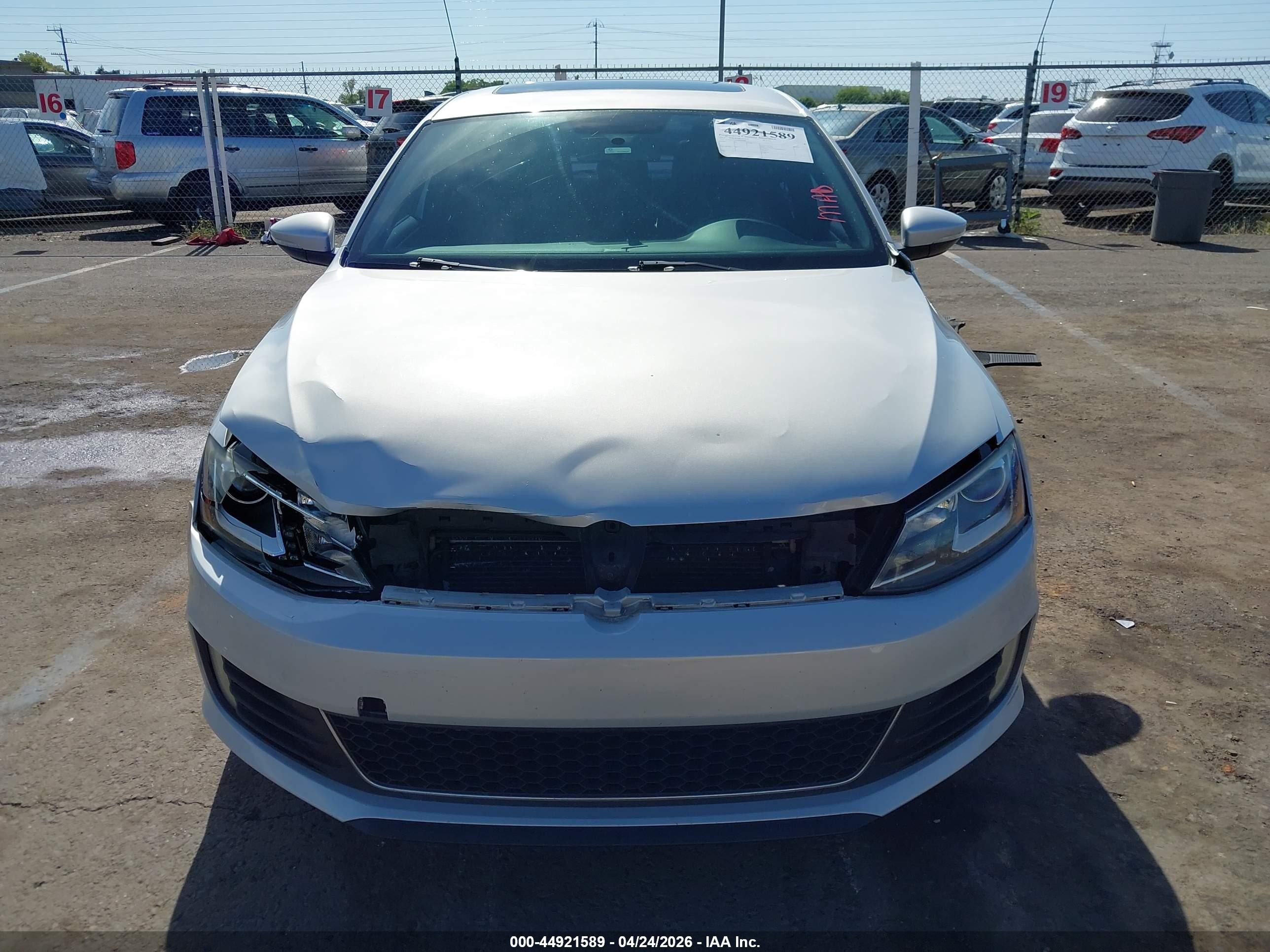 2013 Volkswagen Jetta Gli Autobahn W/nav Light Blue vin: 3VW567AJ3DM227008