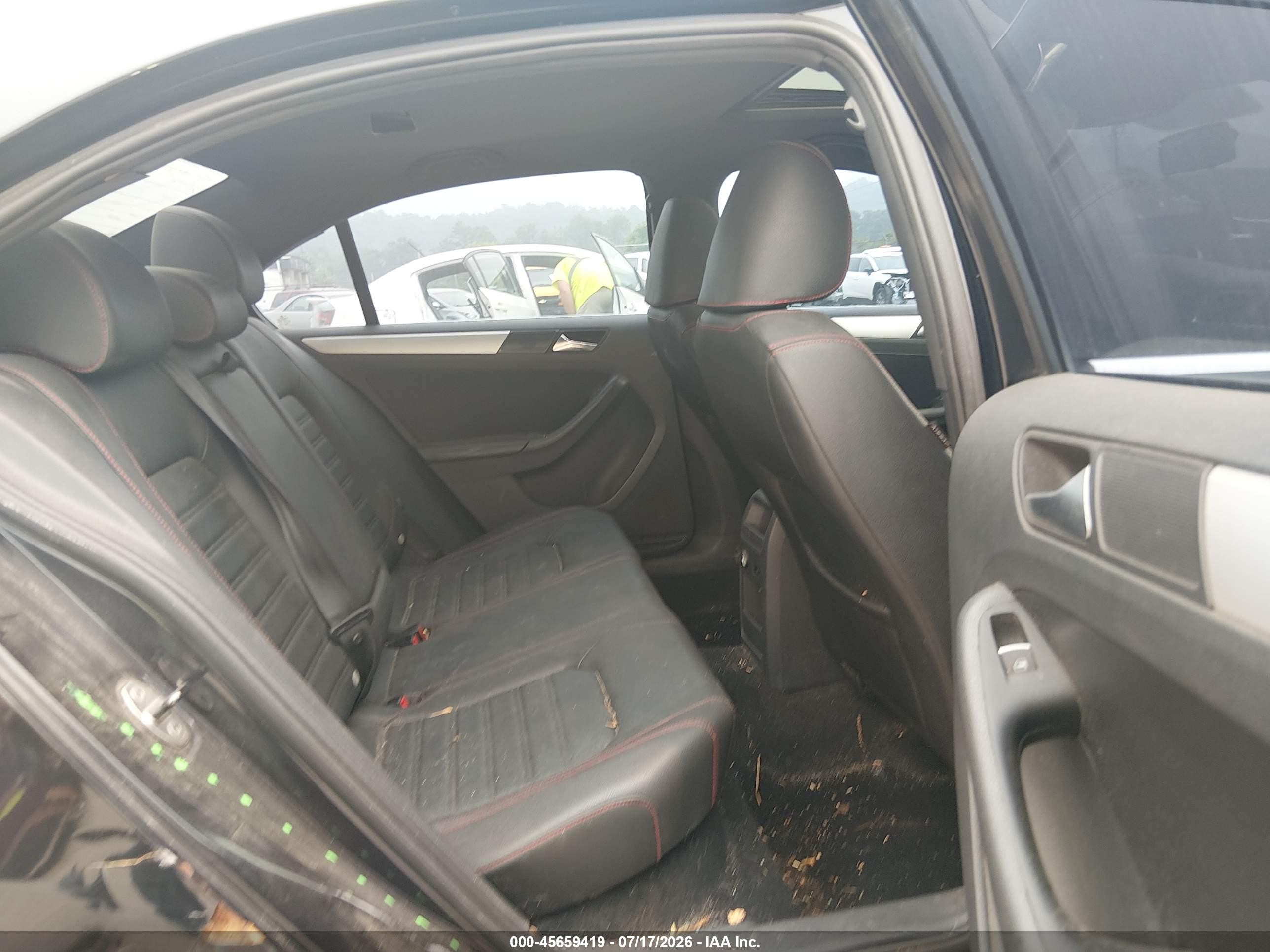 2012 Volkswagen Jetta Gli Autobahn Black vin: 3VW567AJ8CM089951