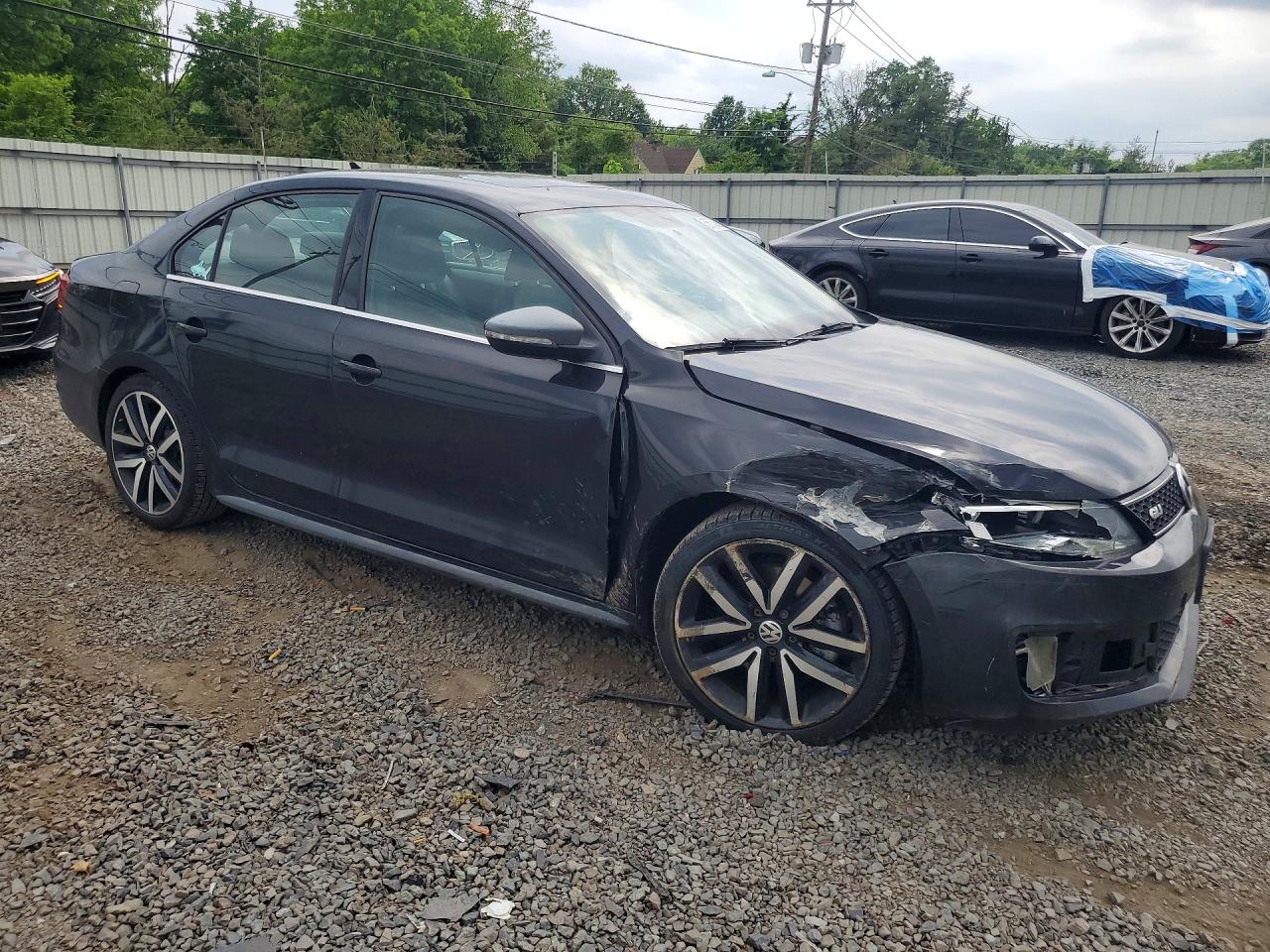 2013 Volkswagen Jetta Gli Black vin: 3VW567AJ9DM223092
