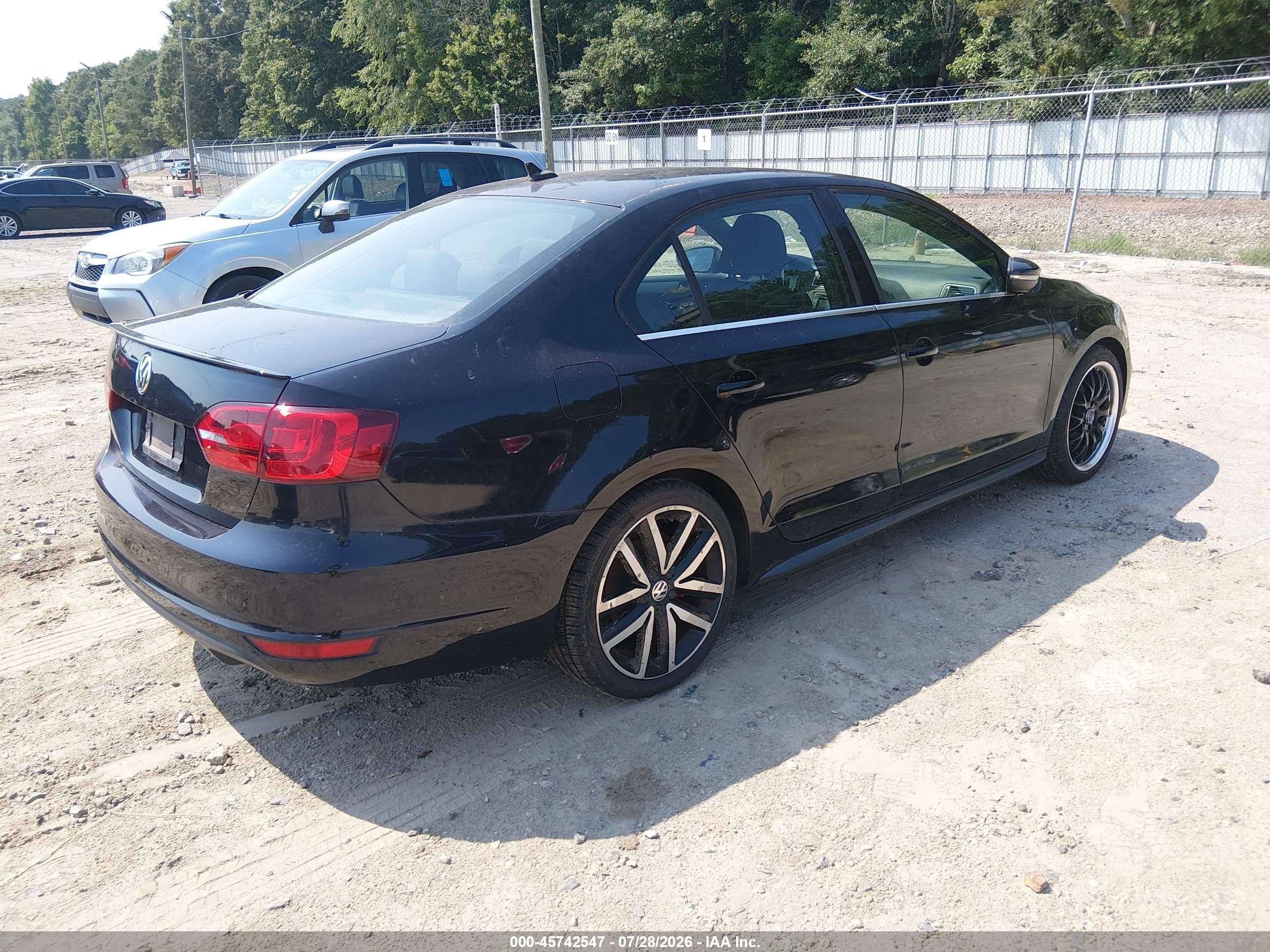 2012 Volkswagen Jetta Gli Autobahn Black vin: 3VW587AJ2CM015242