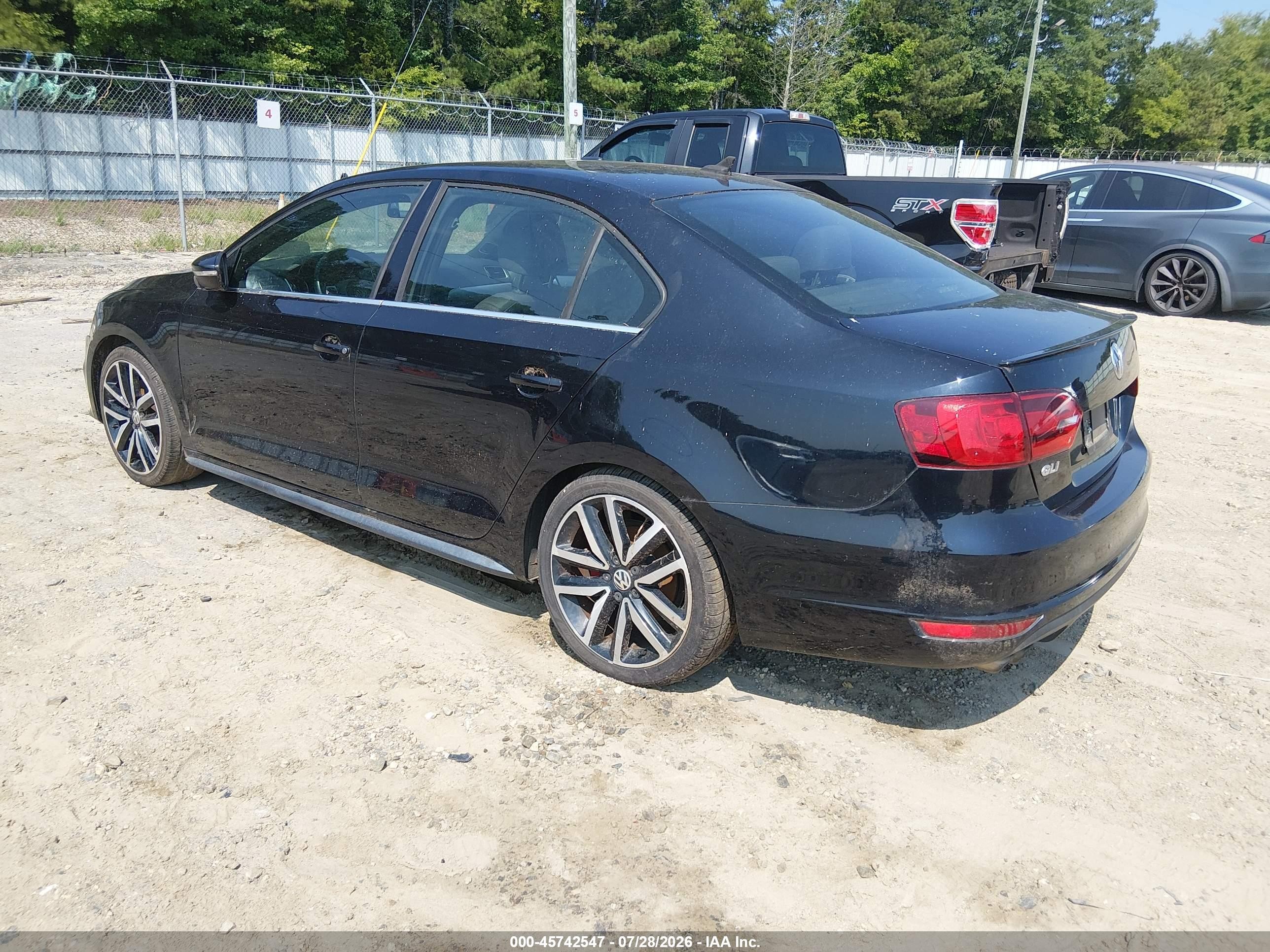 2012 Volkswagen Jetta Gli Autobahn Black vin: 3VW587AJ2CM015242