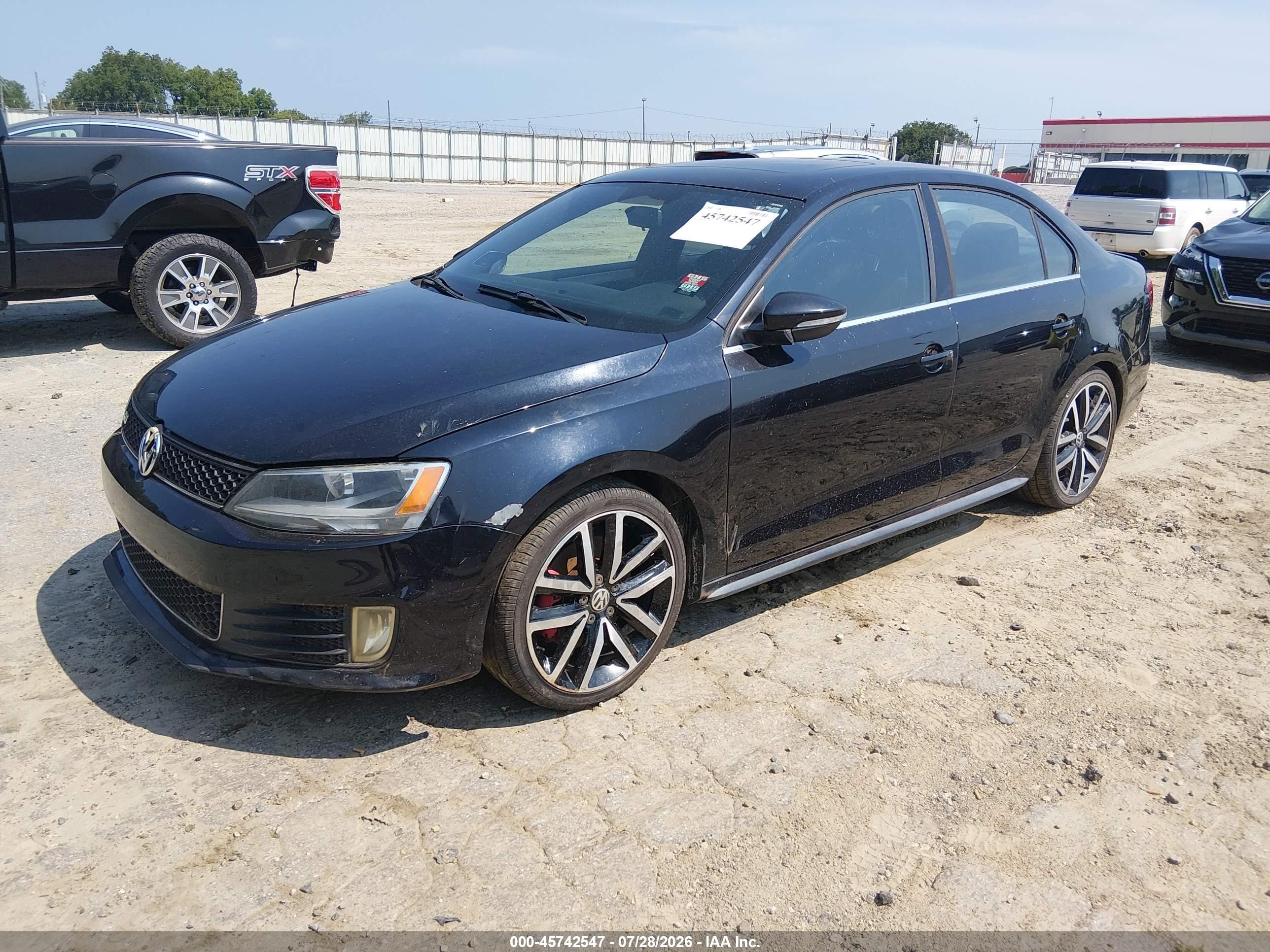 2012 Volkswagen Jetta Gli Autobahn Black vin: 3VW587AJ2CM015242
