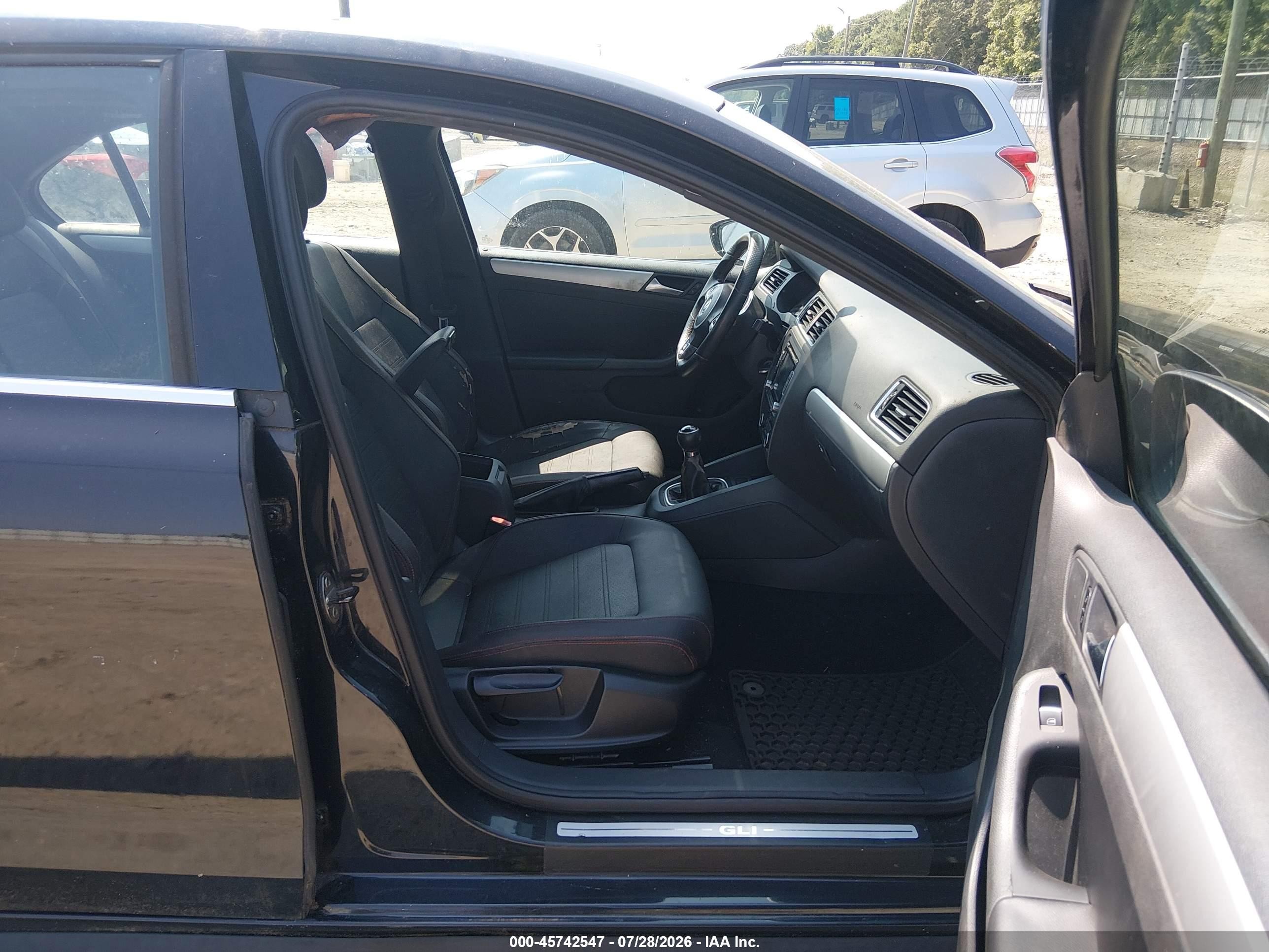 2012 Volkswagen Jetta Gli Autobahn Black vin: 3VW587AJ2CM015242