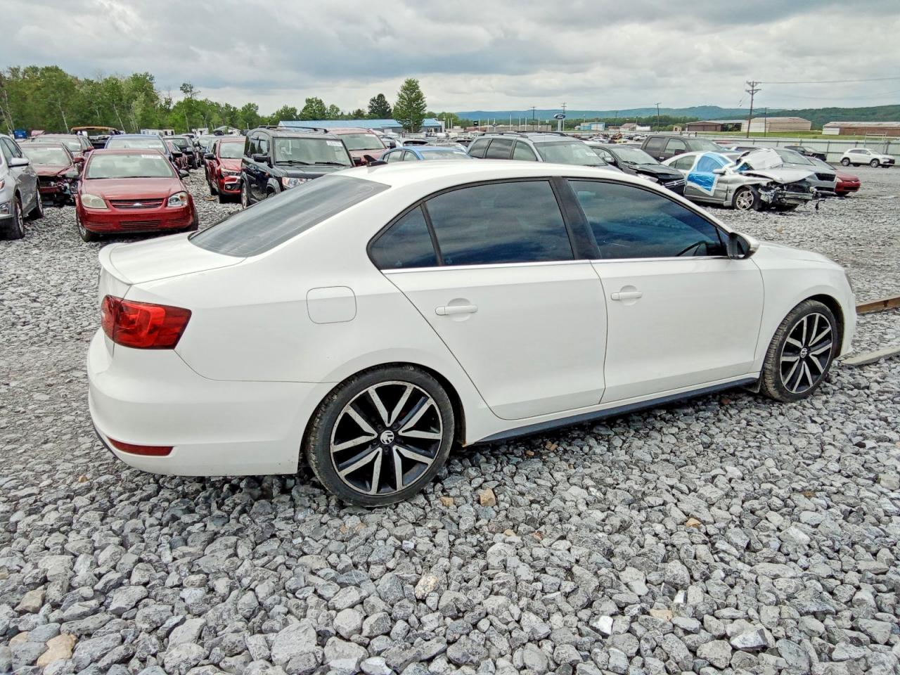 2012 Volkswagen Jetta Gli White vin: 3VW5A7AJ0CM009699