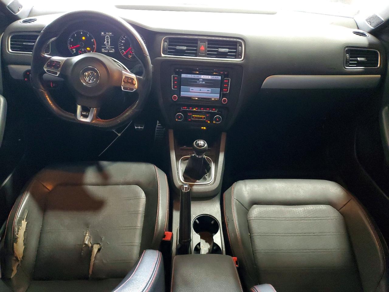 2012 Volkswagen Jetta Gli White vin: 3VW5A7AJ0CM009699