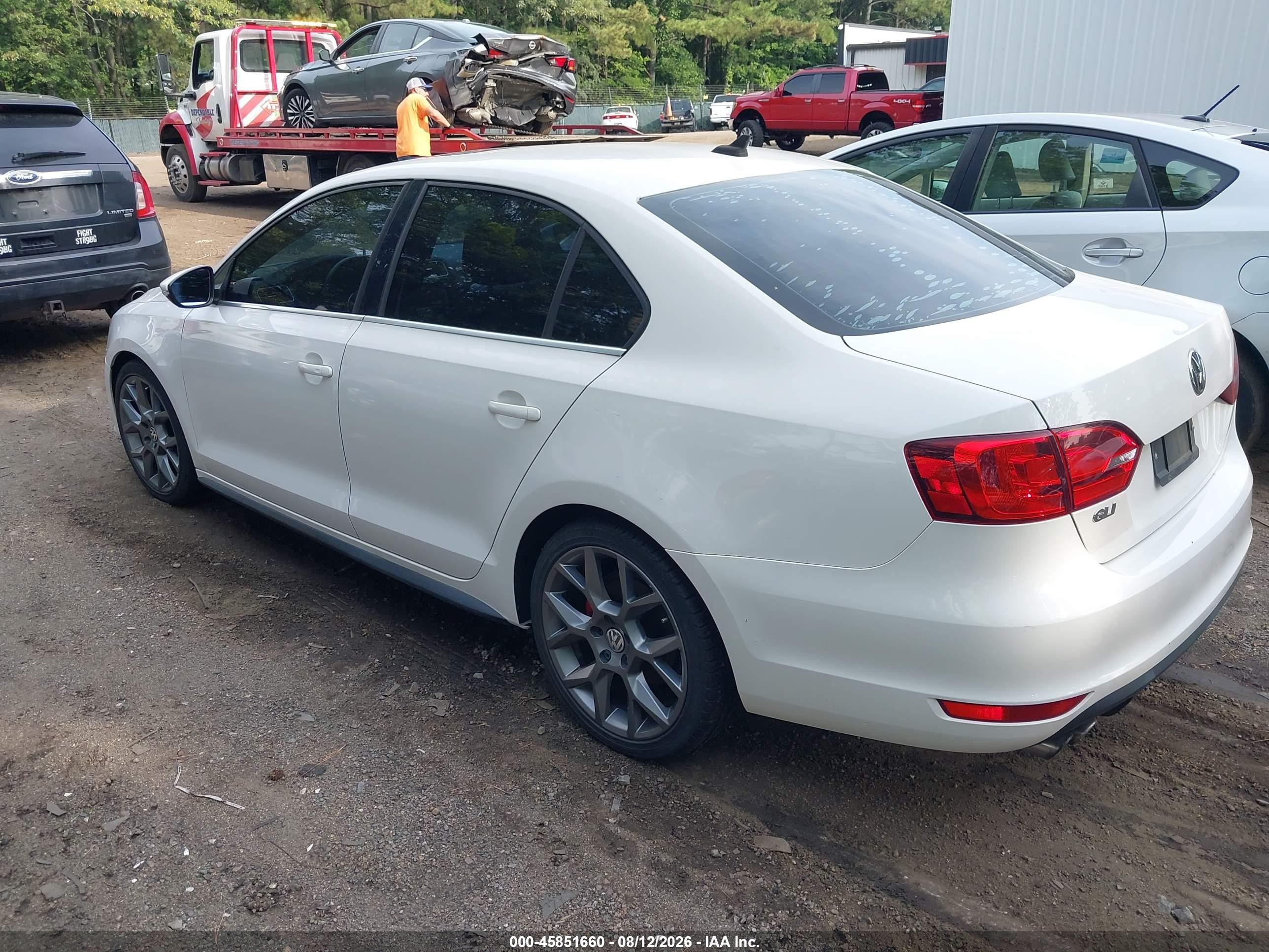 2012 Volkswagen Jetta Gli Autobahn W/nav White vin: 3VW5A7AJ3CM415444