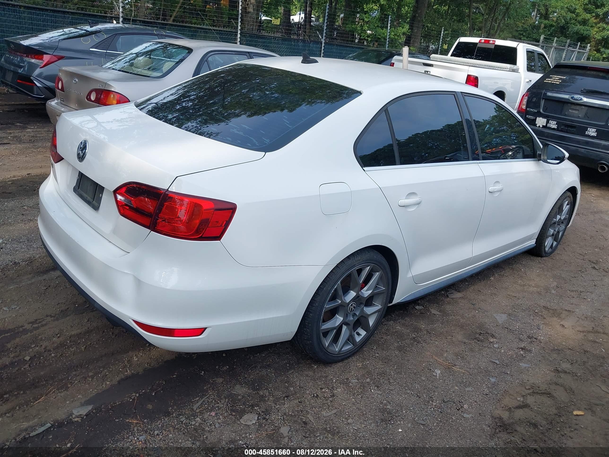 2012 Volkswagen Jetta Gli Autobahn W/nav White vin: 3VW5A7AJ3CM415444