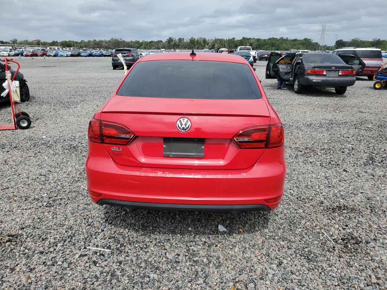2013 Volkswagen Jetta Gli Red vin: 3VW5A7AJ4DM210538