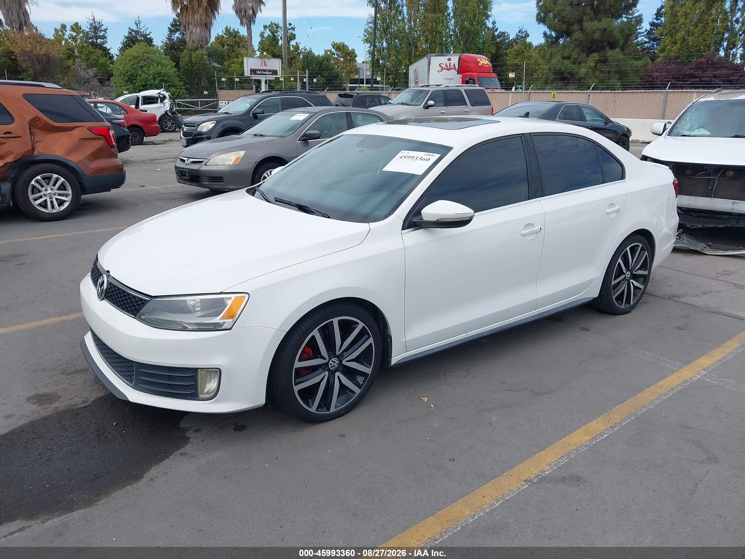 2013 Volkswagen Jetta Gli Autobahn Белый vin: 3VW5A7AJ7DM416243