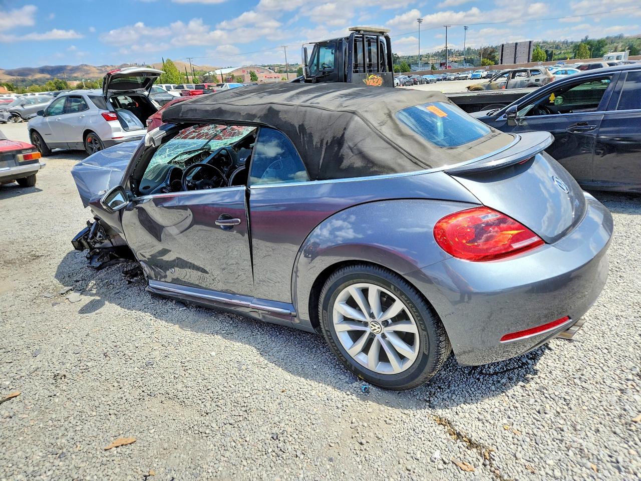 2015 Volkswagen Beetle Tdi Gray vin: 3VW5A7ATXFM817094