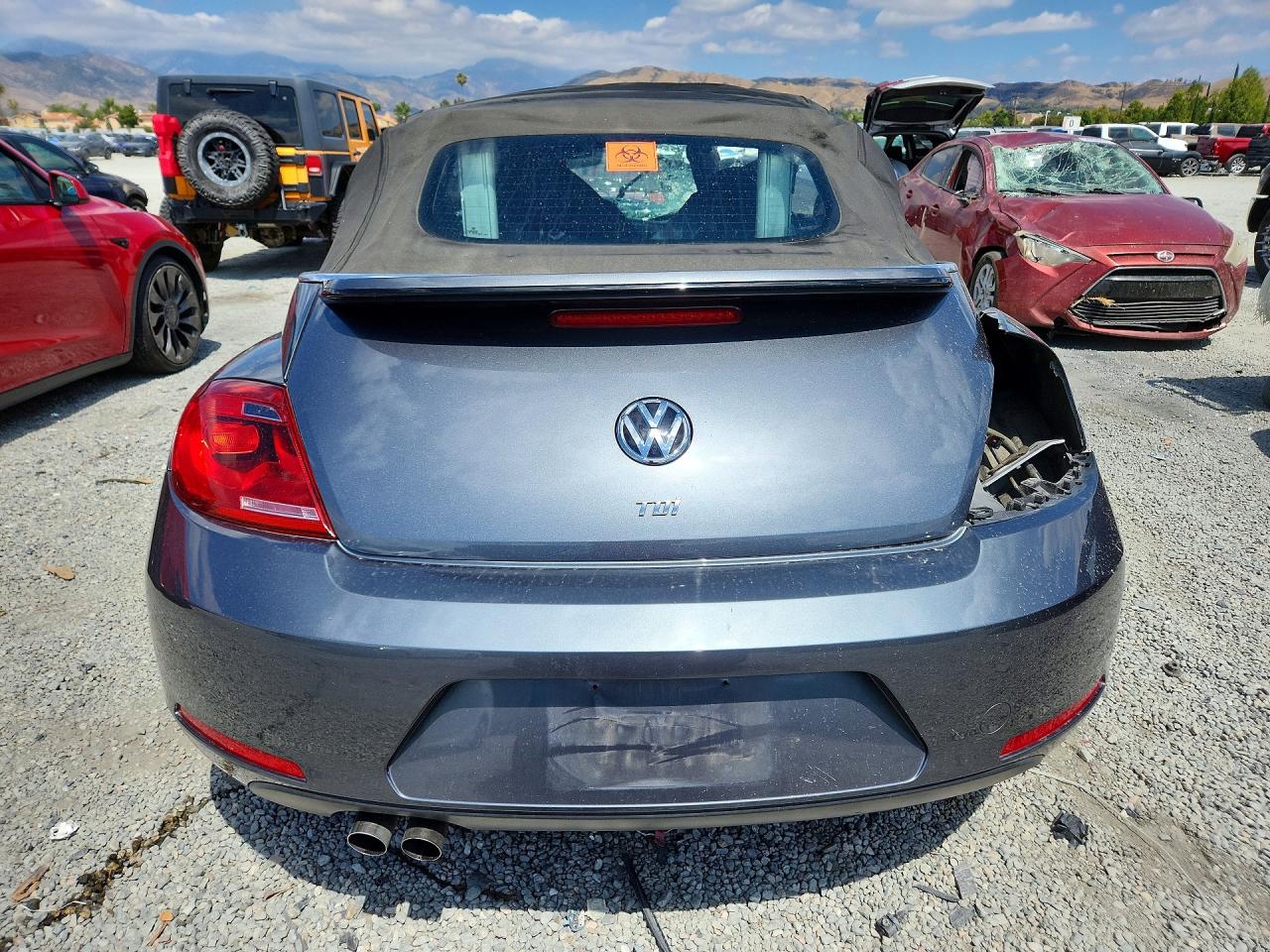 2015 Volkswagen Beetle Tdi Gray vin: 3VW5A7ATXFM817094