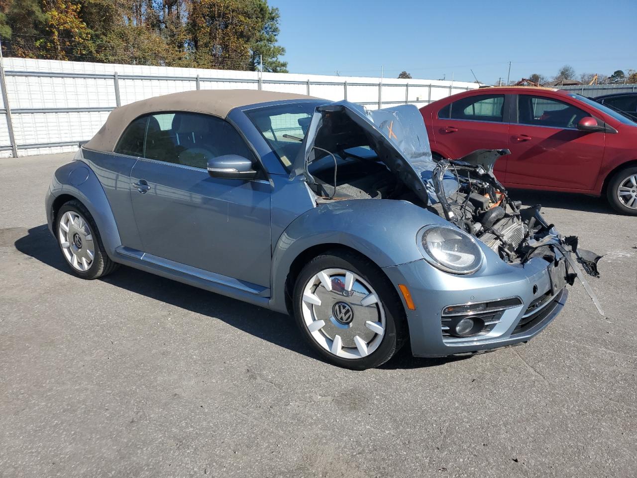 2019 Volkswagen Beetle S Blue vin: 3VW5DAAT2KM505916