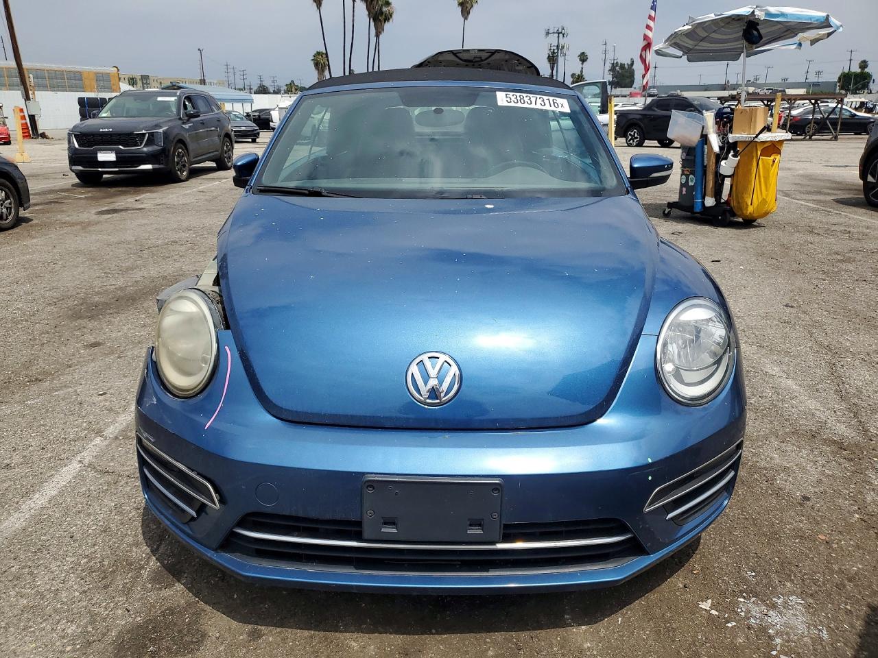 2018 Volkswagen Beetle S Blue vin: 3VW5DAAT9JM514949
