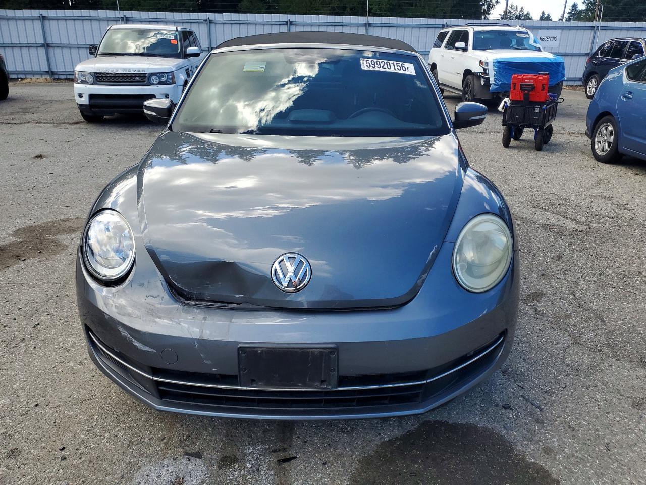 2013 Volkswagen Beetle Gray vin: 3VW5L7AT1DM807464