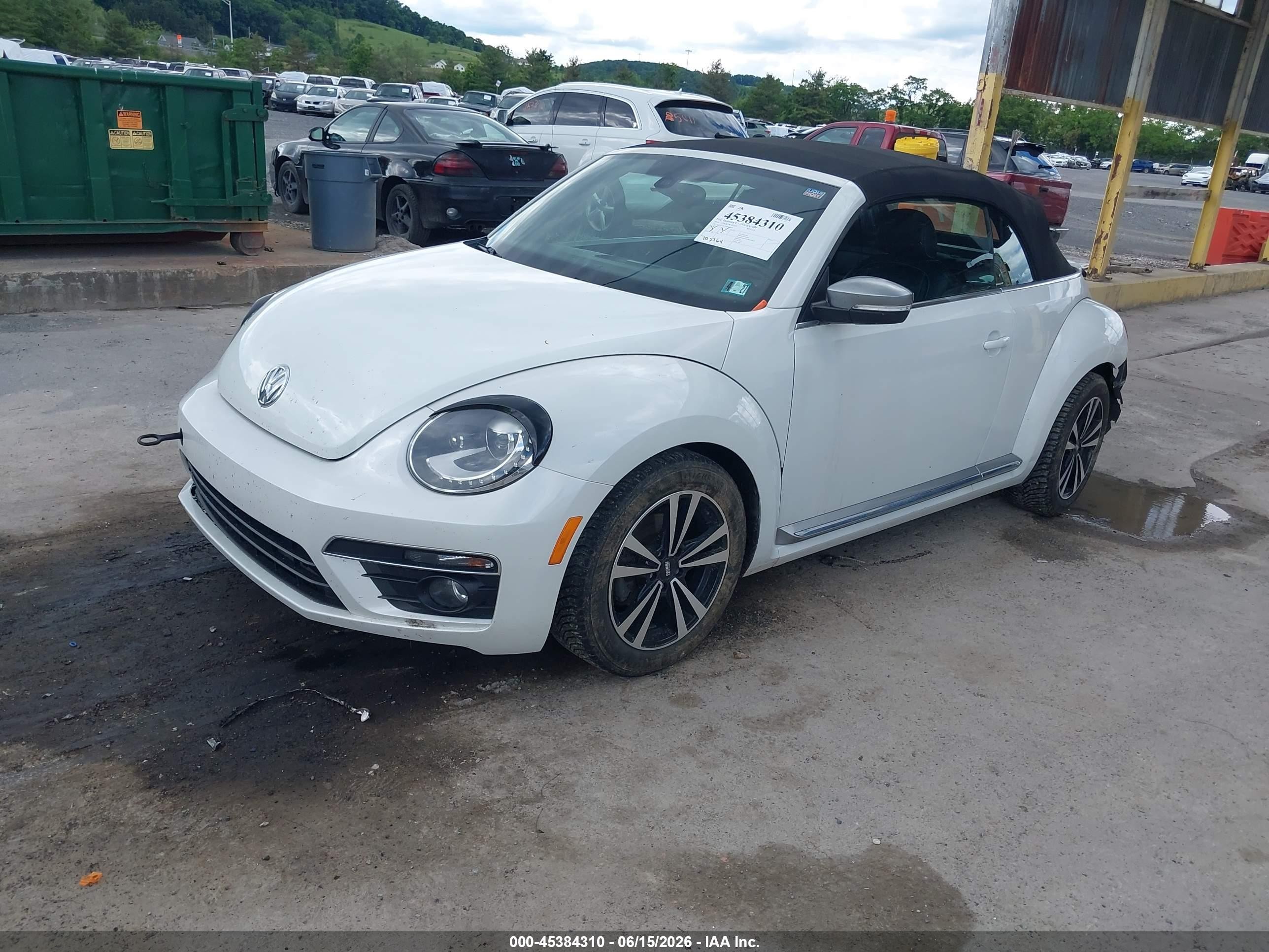 2014 Volkswagen Beetle 2.0l Tdi White vin: 3VW5L7AT1EM817834
