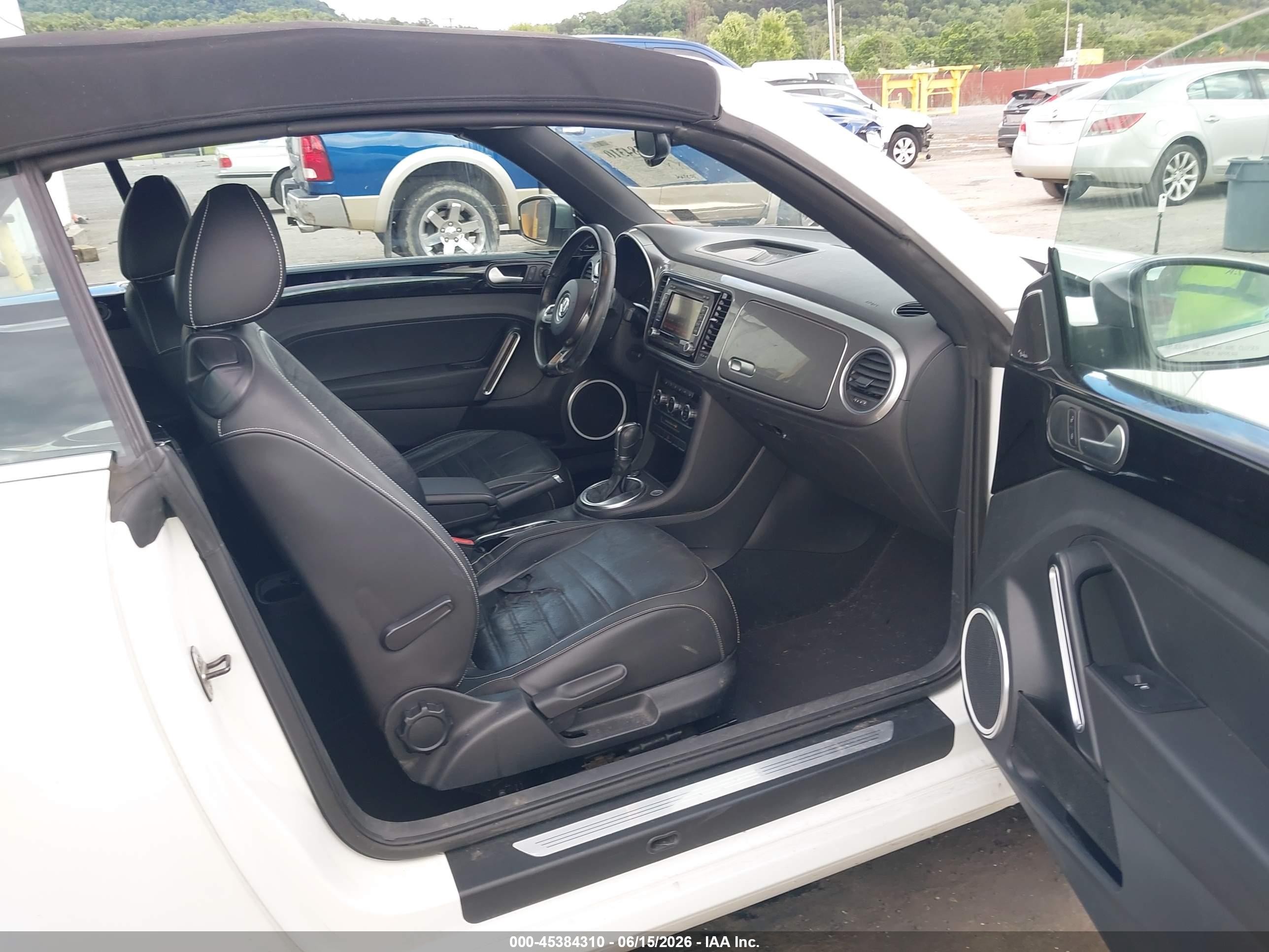 2014 Volkswagen Beetle 2.0l Tdi White vin: 3VW5L7AT1EM817834