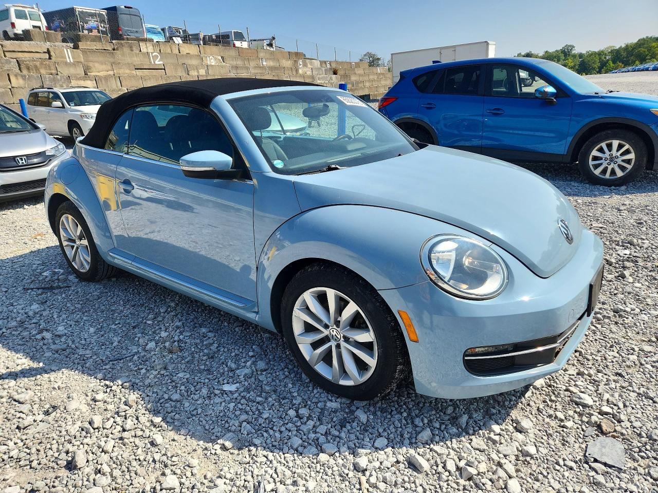 2013 Volkswagen Beetle Blue vin: 3VW5L7AT4DM816014