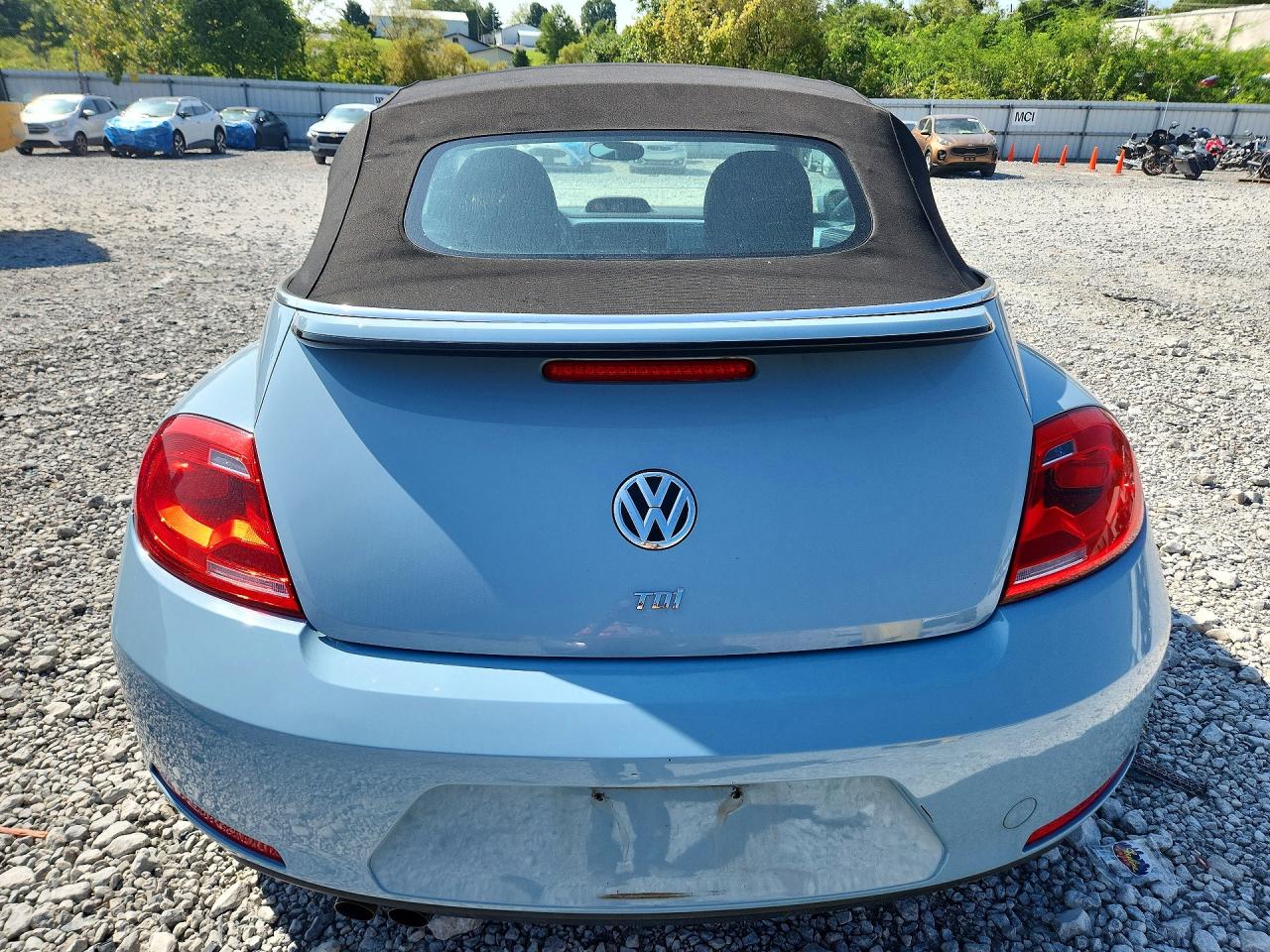 2013 Volkswagen Beetle Blue vin: 3VW5L7AT4DM816014