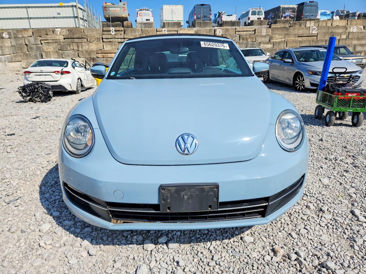 2013 Volkswagen Beetle Blue vin: 3VW5L7AT4DM816014