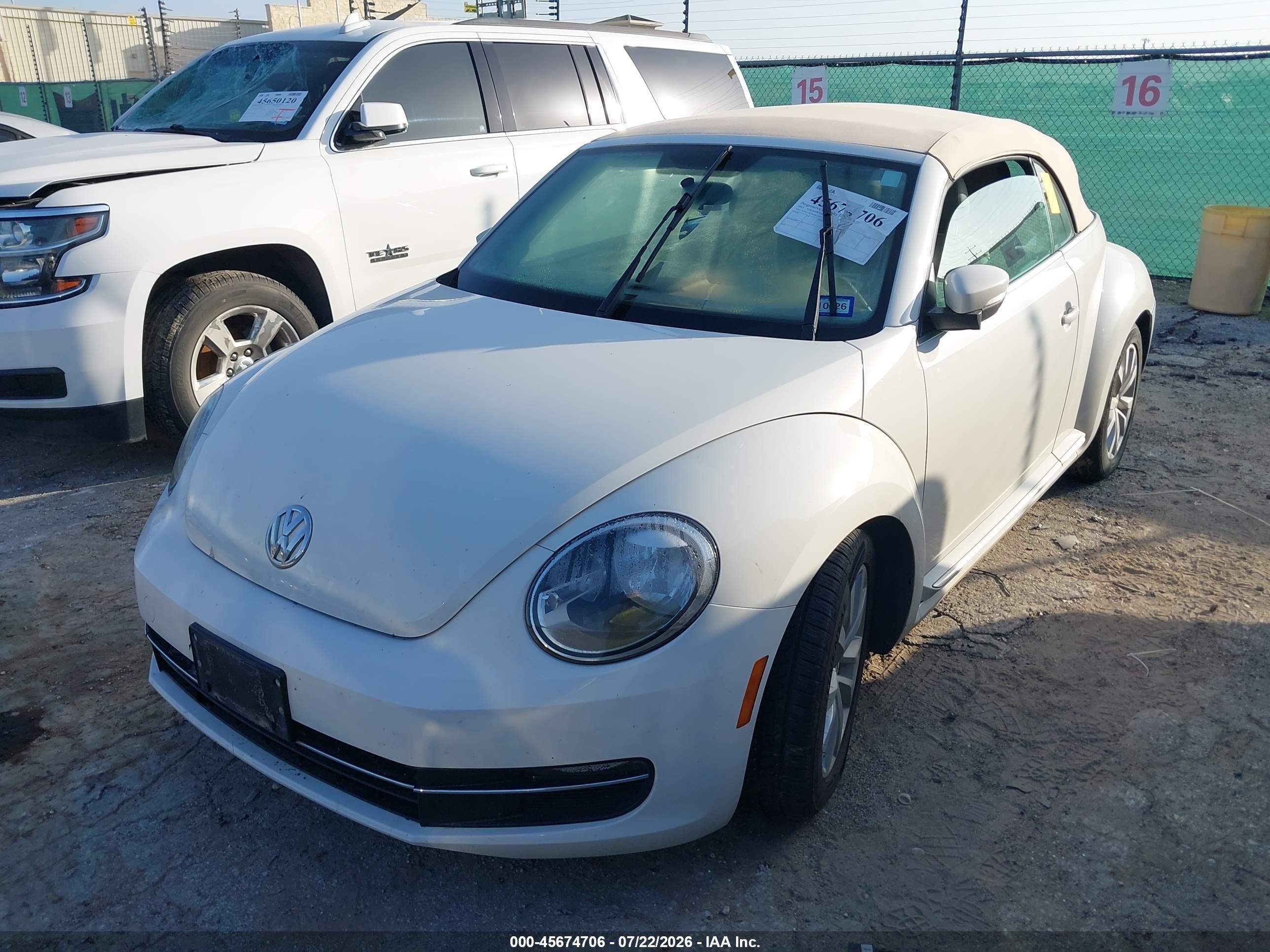 2013 Volkswagen Beetle 2.0l Tdi White vin: 3VW5L7AT5DM820105