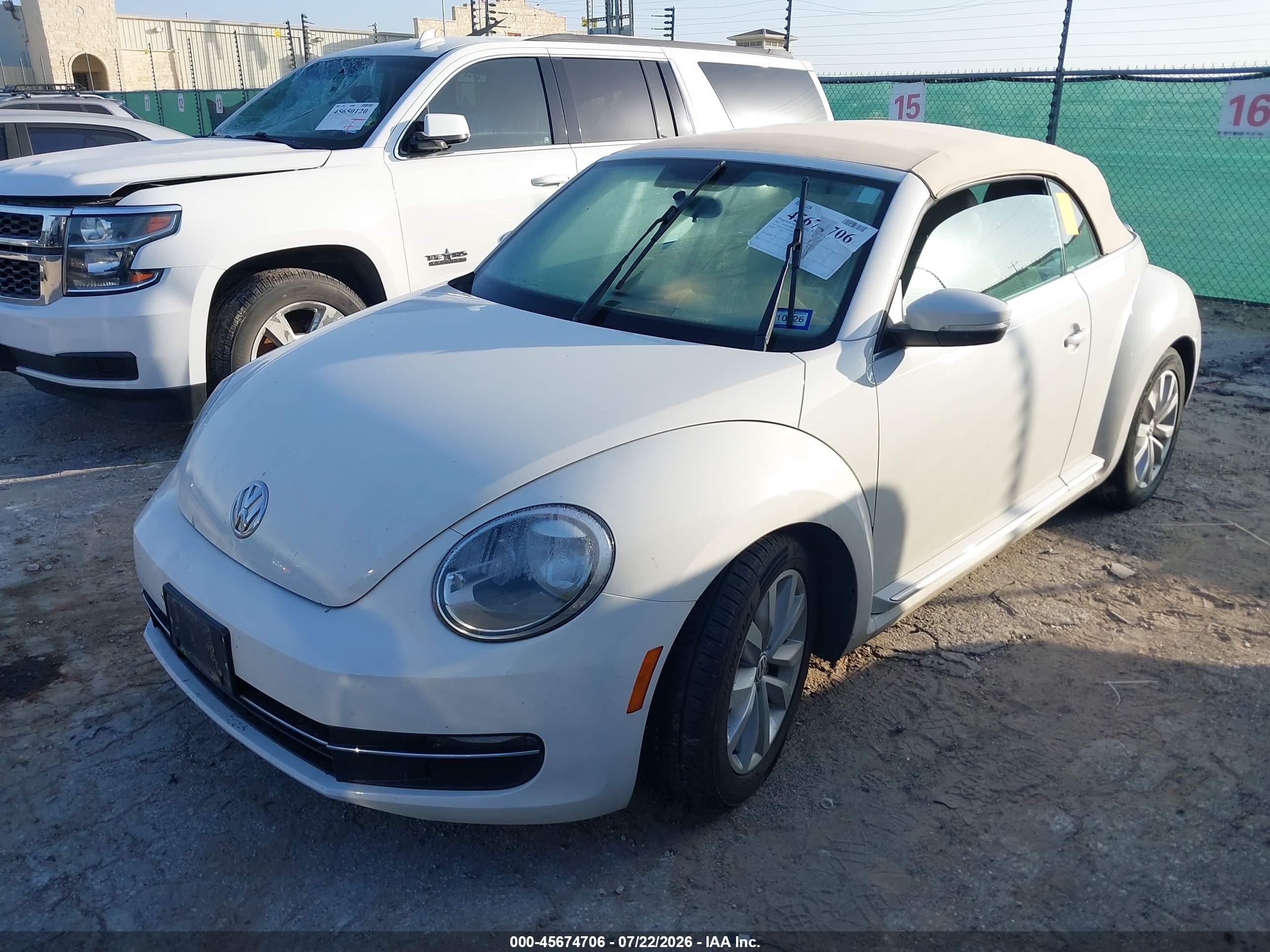 2013 Volkswagen Beetle 2.0l Tdi White vin: 3VW5L7AT5DM820105